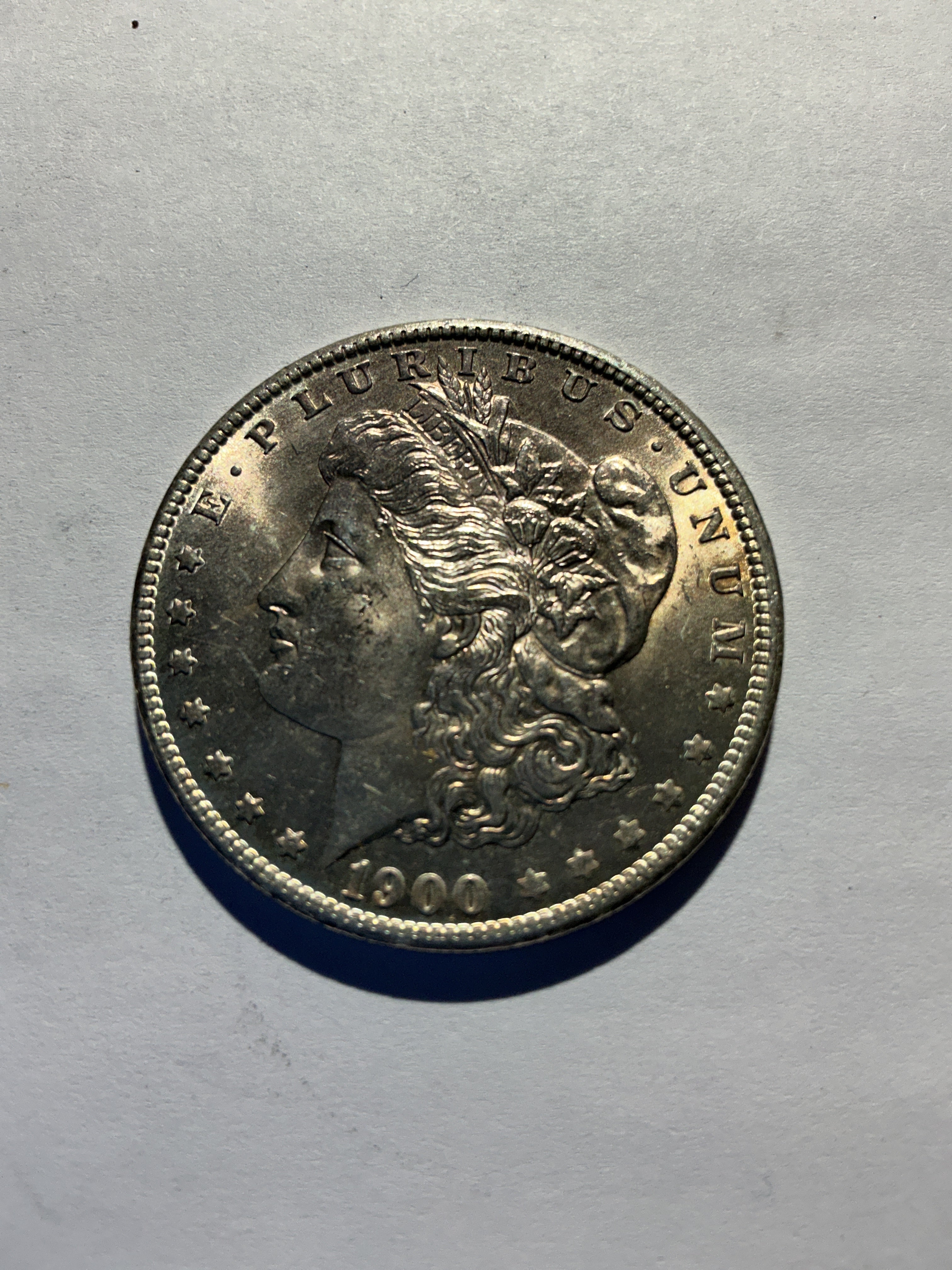 Lot 32,1900 O, Morgan silver dollar, BU