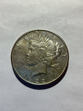 Lot 25, 1922 S Peace dollar, AU