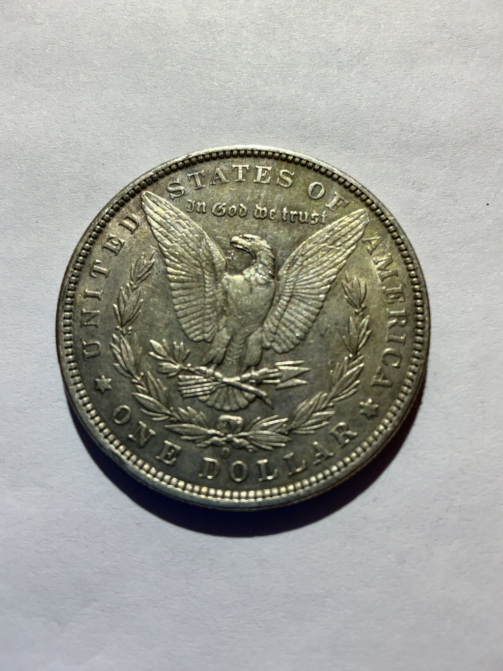 Lot 41, 1881 O Morgan silver dollar, AU