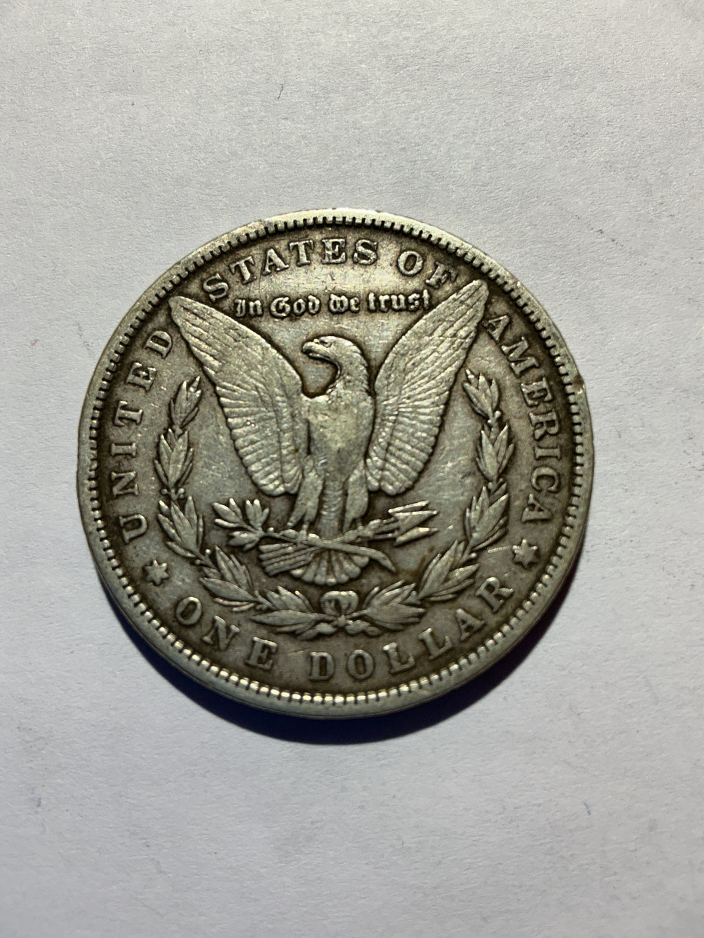 Lot 15, 1886 Morgan silver dollar, VF
