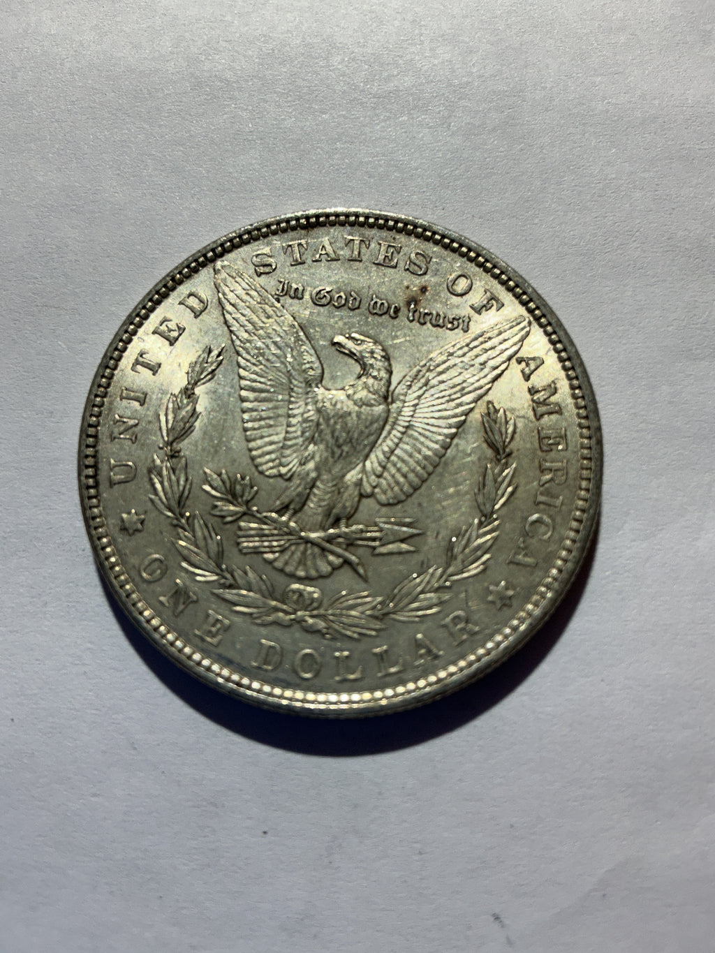 Lot 41, 1881 Morgan silver dollar, AU
