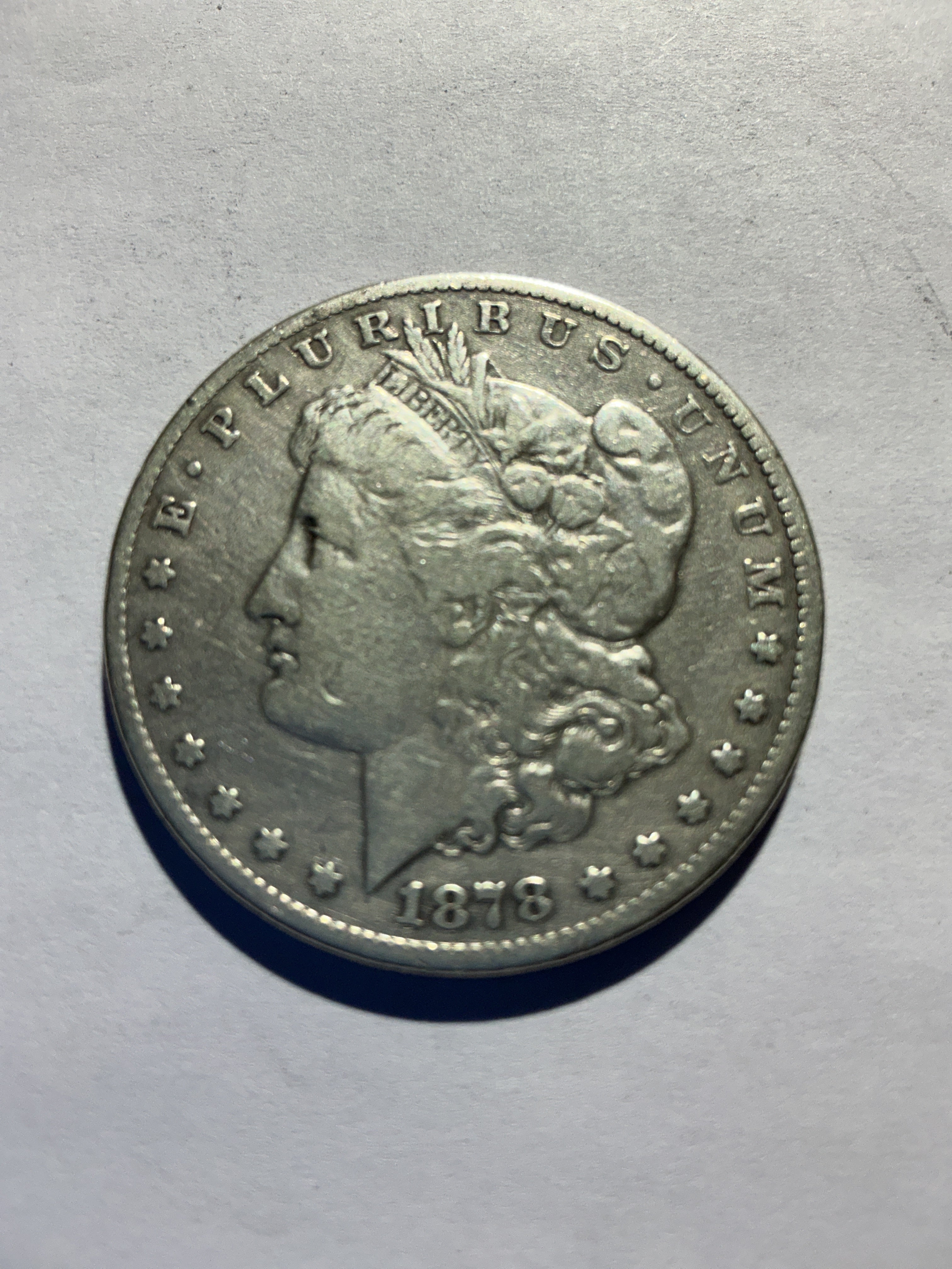 Lot 64, 1878 S Morgan silver dollar