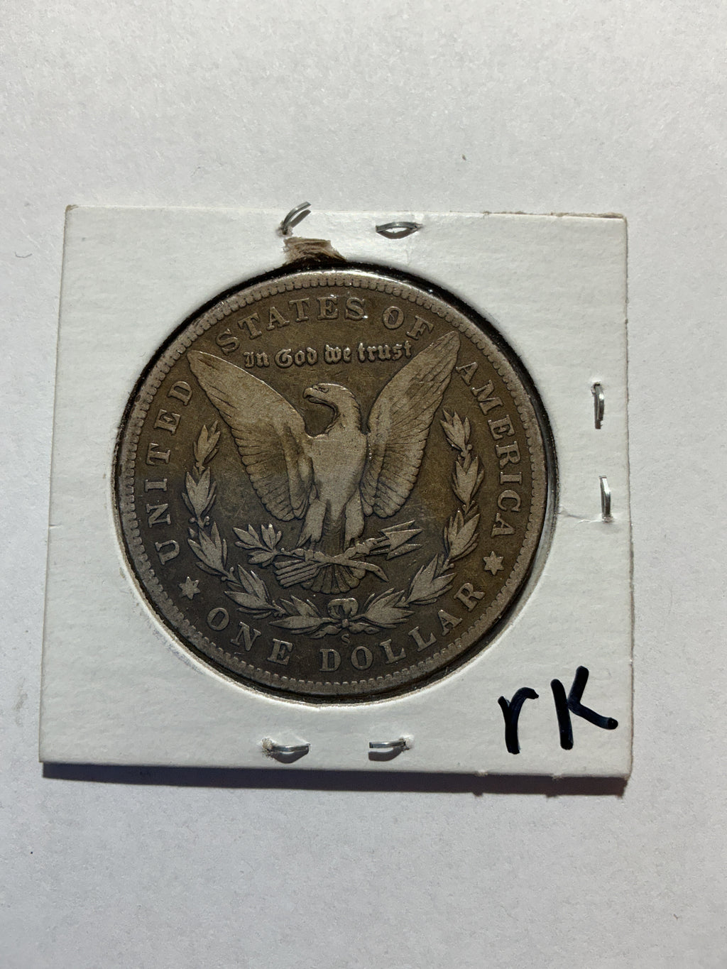 Lot 16, 1903 S, Morgan silver dollar, F low mintage