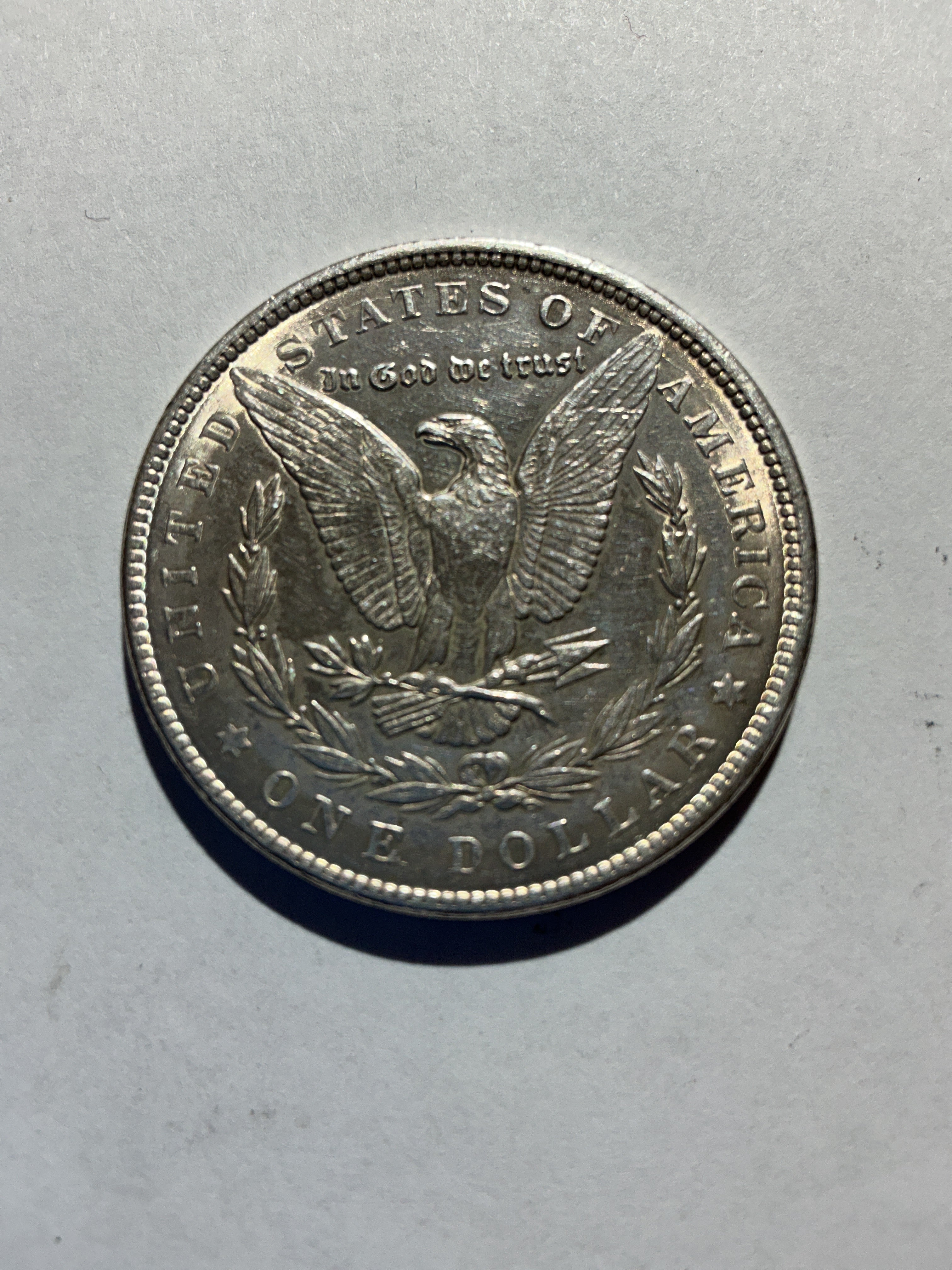 Lot 28, 1889 Morgan silver dollar ,xf