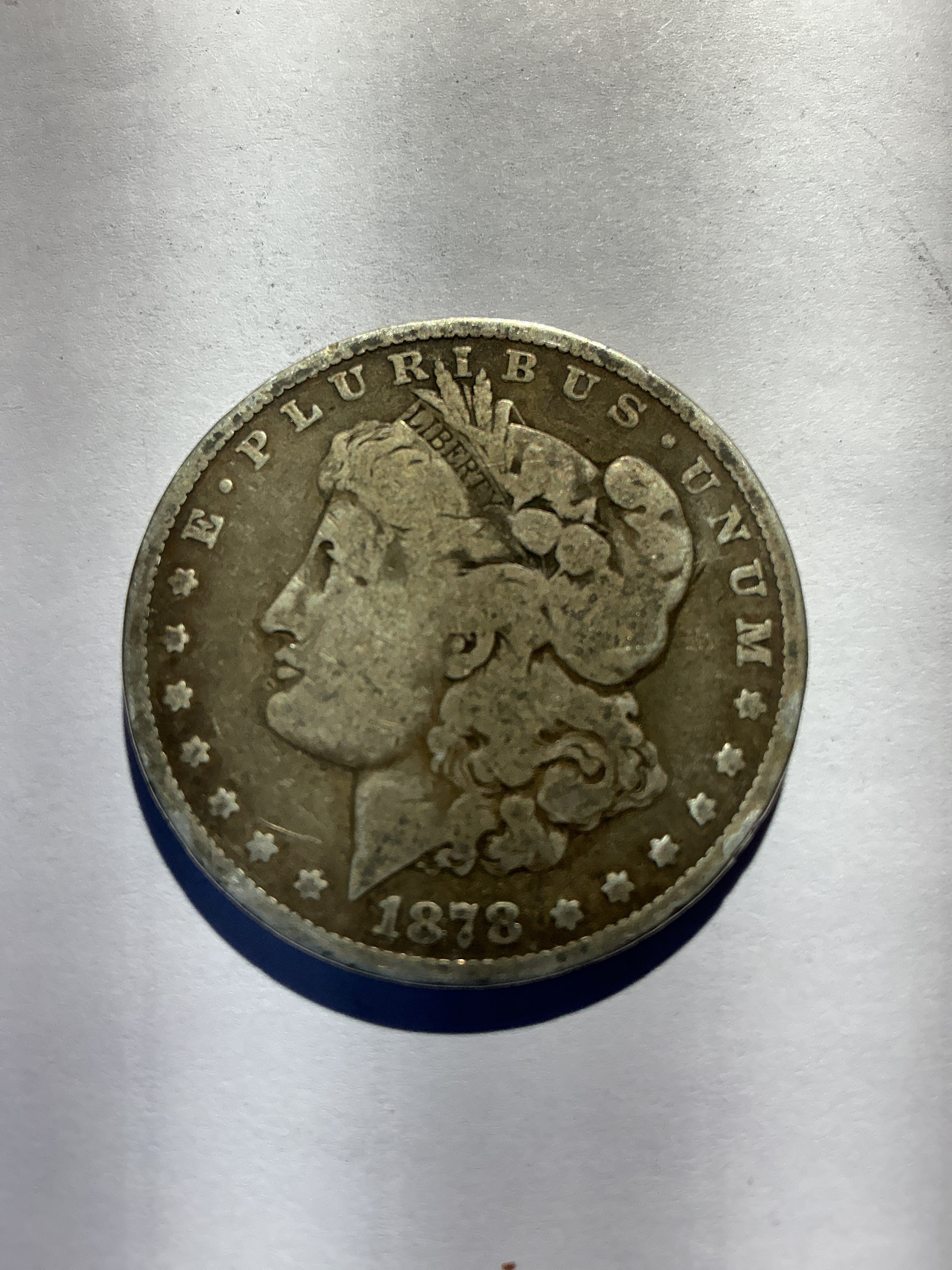 Lot 65, 1878 S Morgan silver dollar