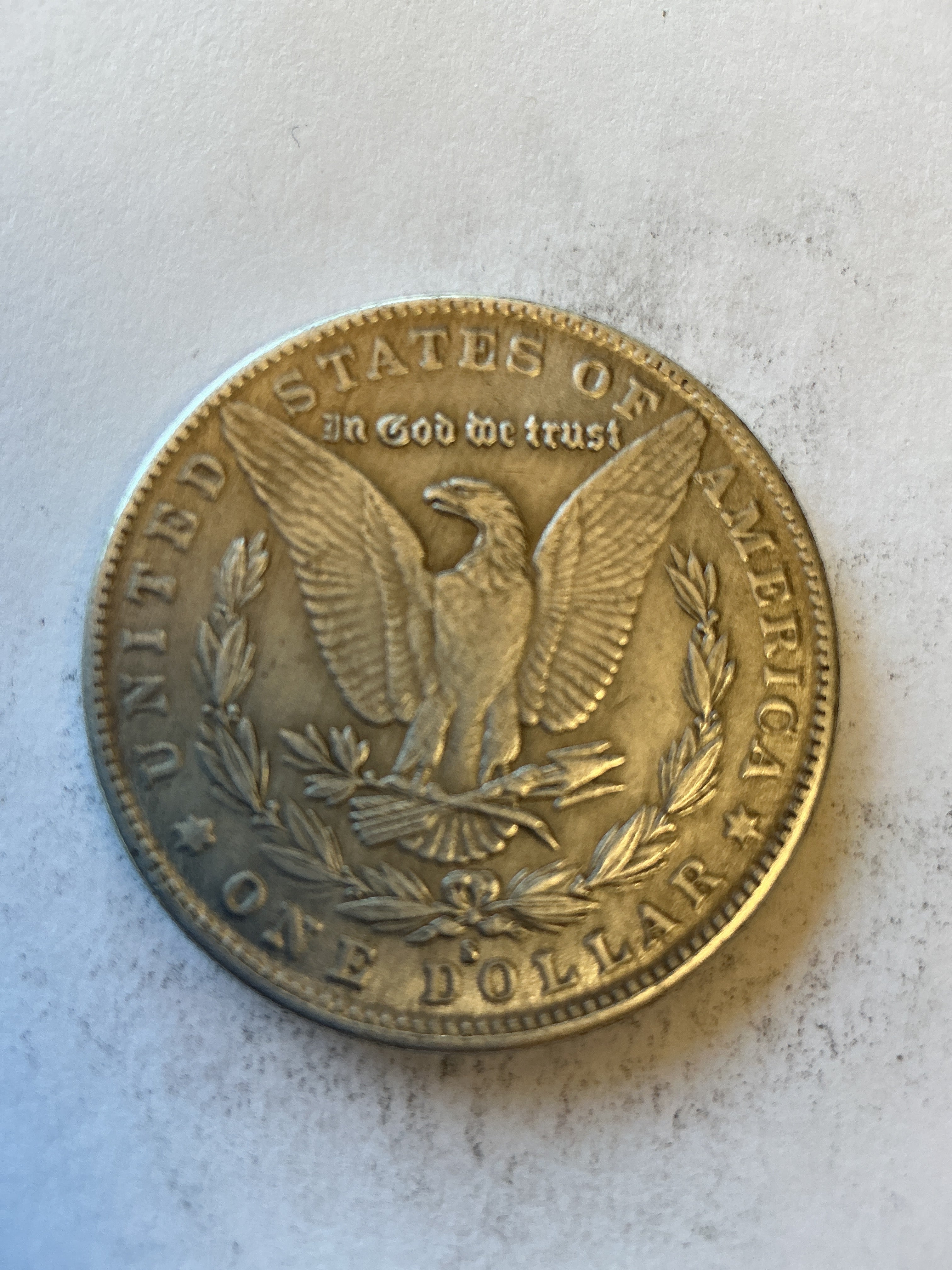 Lot 102, 1878 S Morgan silver dollar, XF