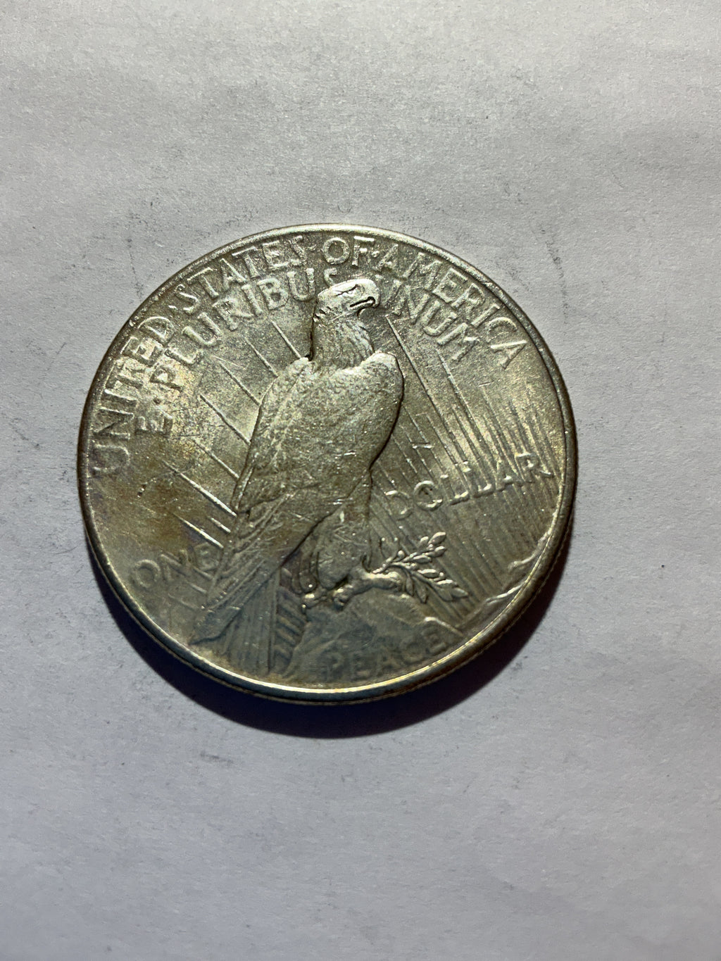 Lot 37, 1925 Peace dollar,AU