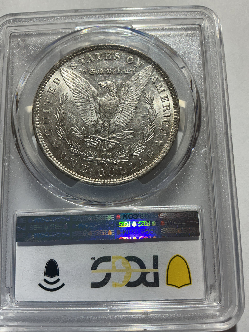 Lot 8, 1881 O Morgan silver dollar, AU53