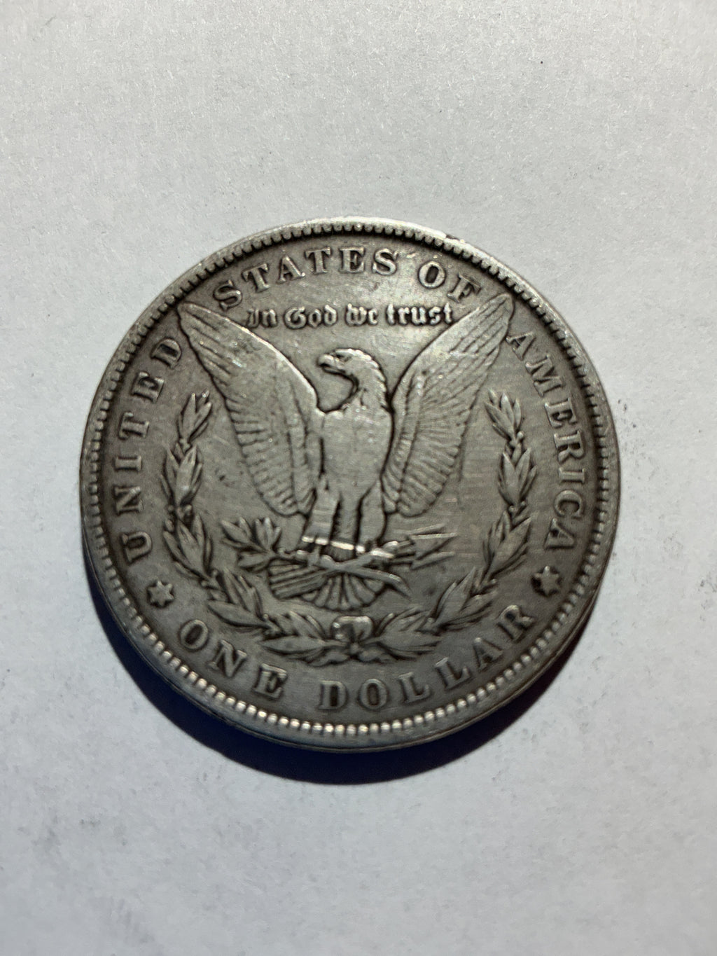 Lot 33, 1882 Morgan silver dollar, f