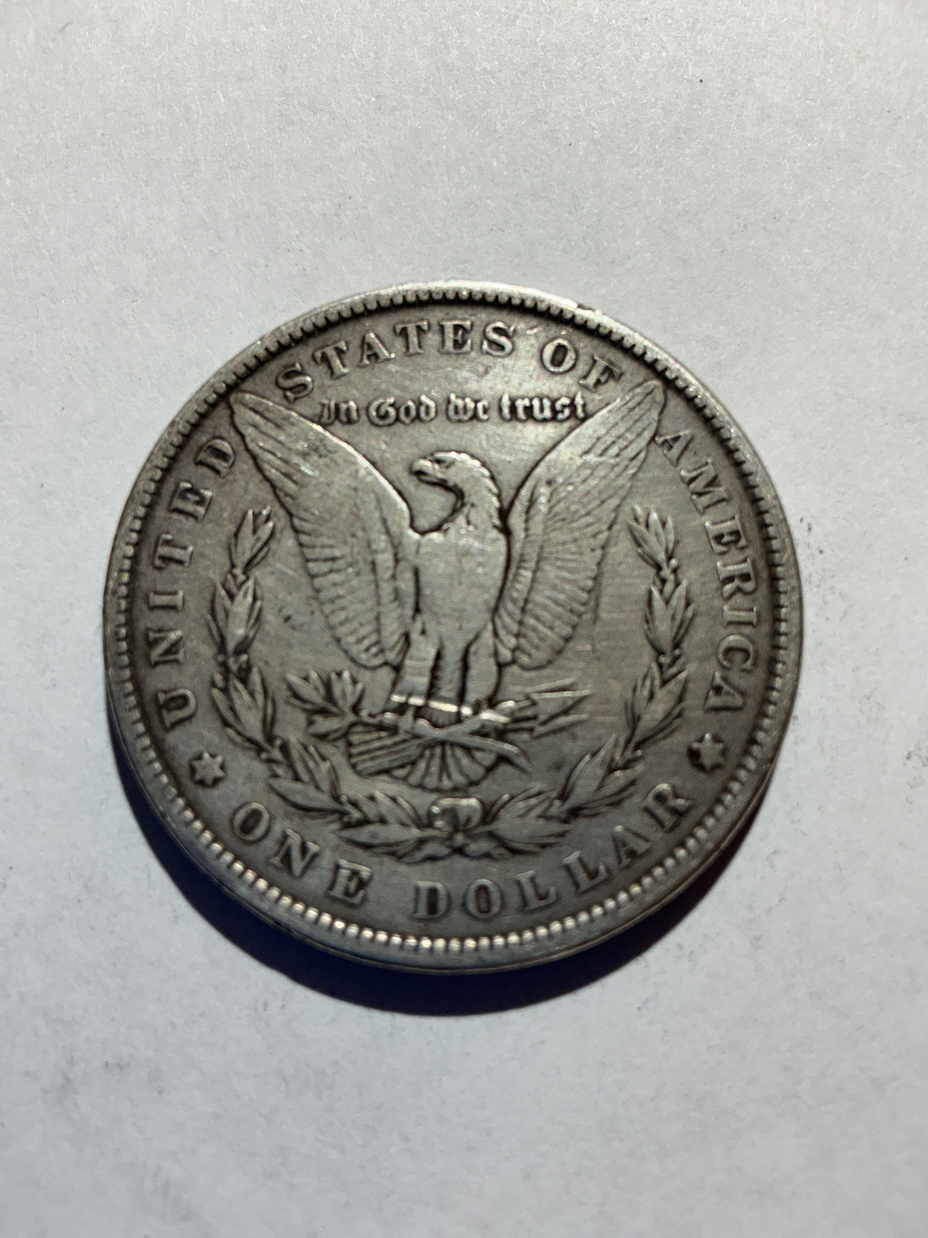Lot 33, 1882 Morgan silver dollar, f