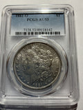 Lot 8, 1881 O Morgan silver dollar, AU53
