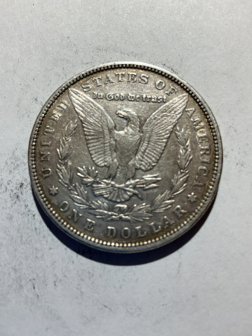 Lot 72, 1883 Morgan silver dollar, xf