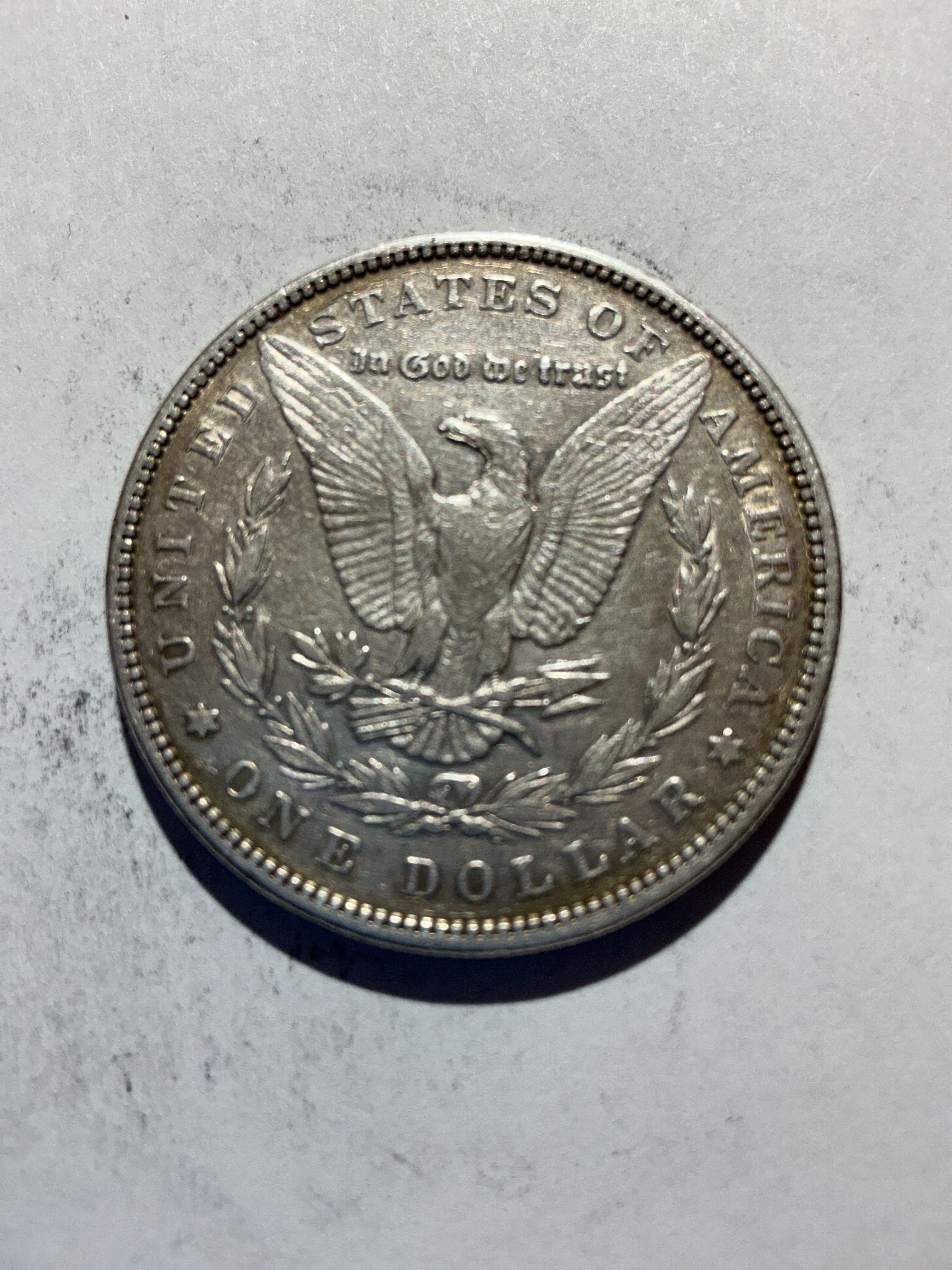 Lot 72, 1883 Morgan silver dollar, xf