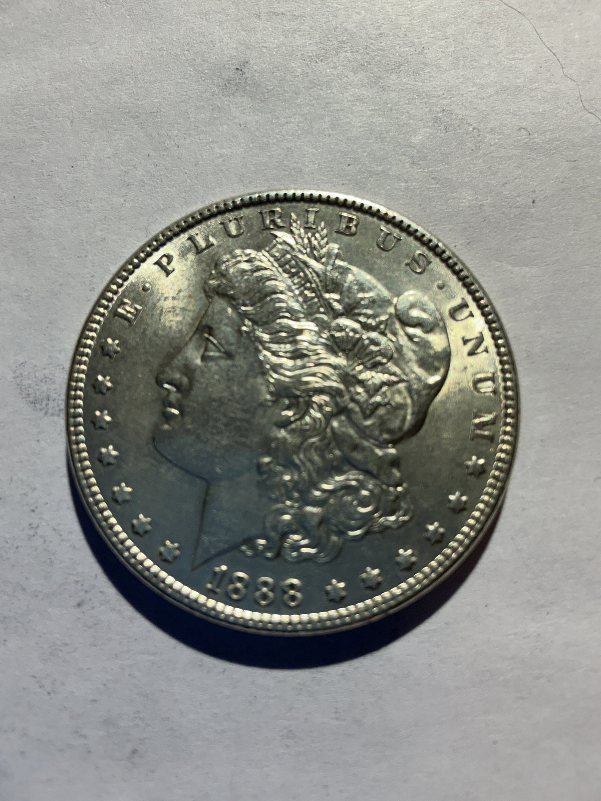 Lot 80, 1888 Morgan silver dollar, AU