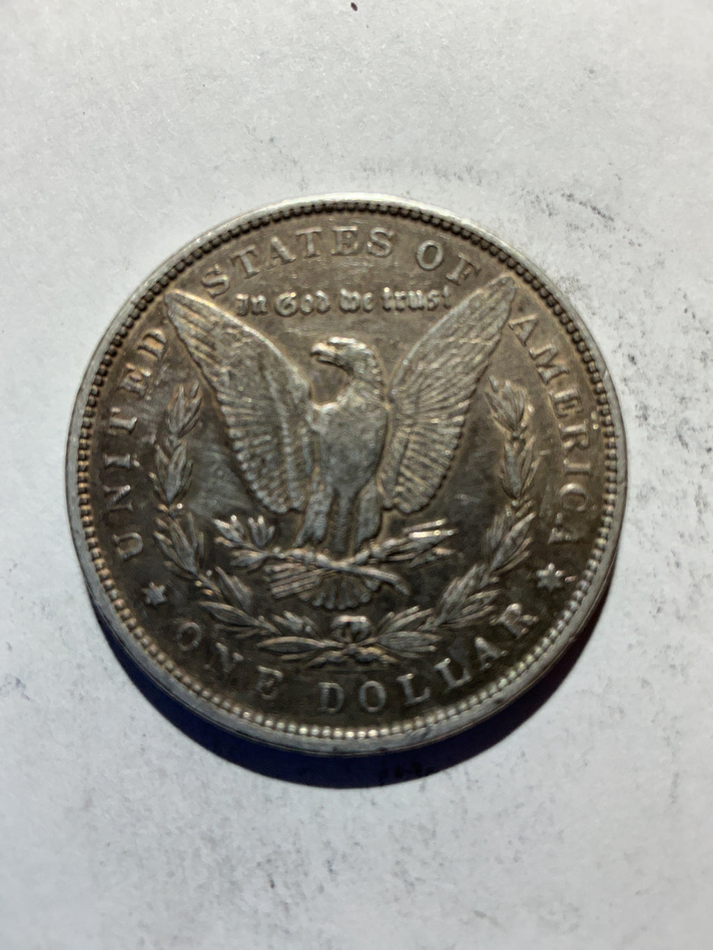 Lot 76, 1898 Morgan silver dollar, xf