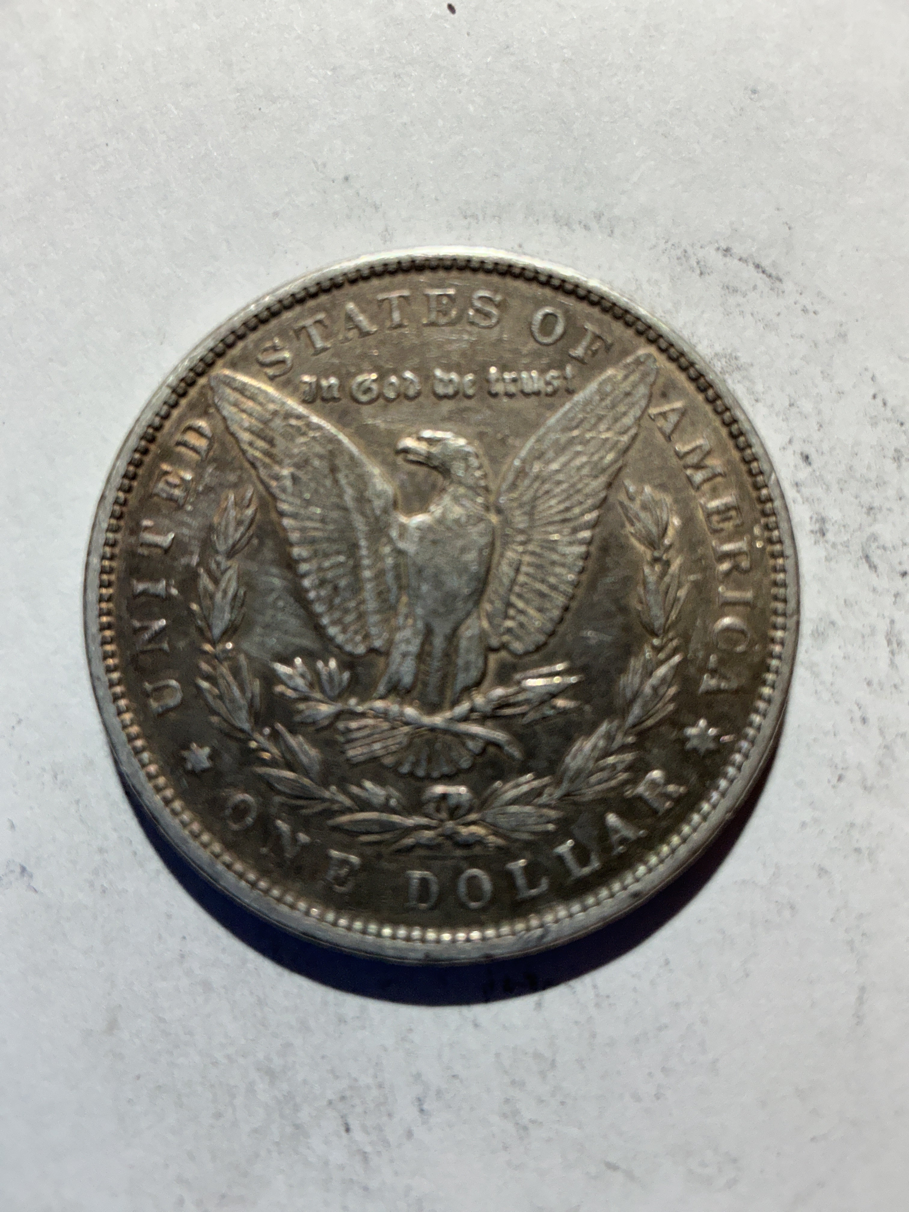 Lot 76, 1898 Morgan silver dollar, xf