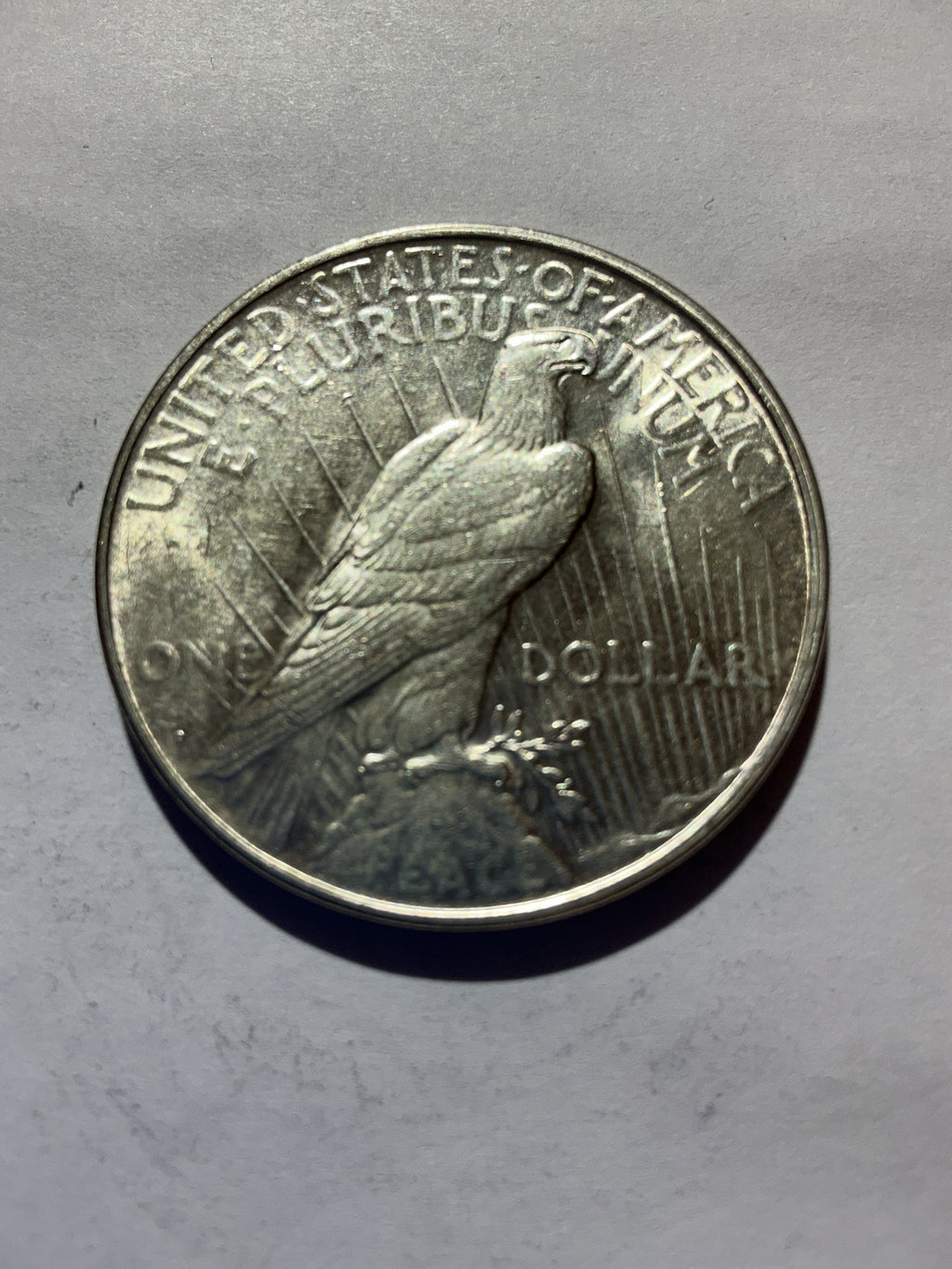 Lot 28, 1923 D Peace dollar, AU