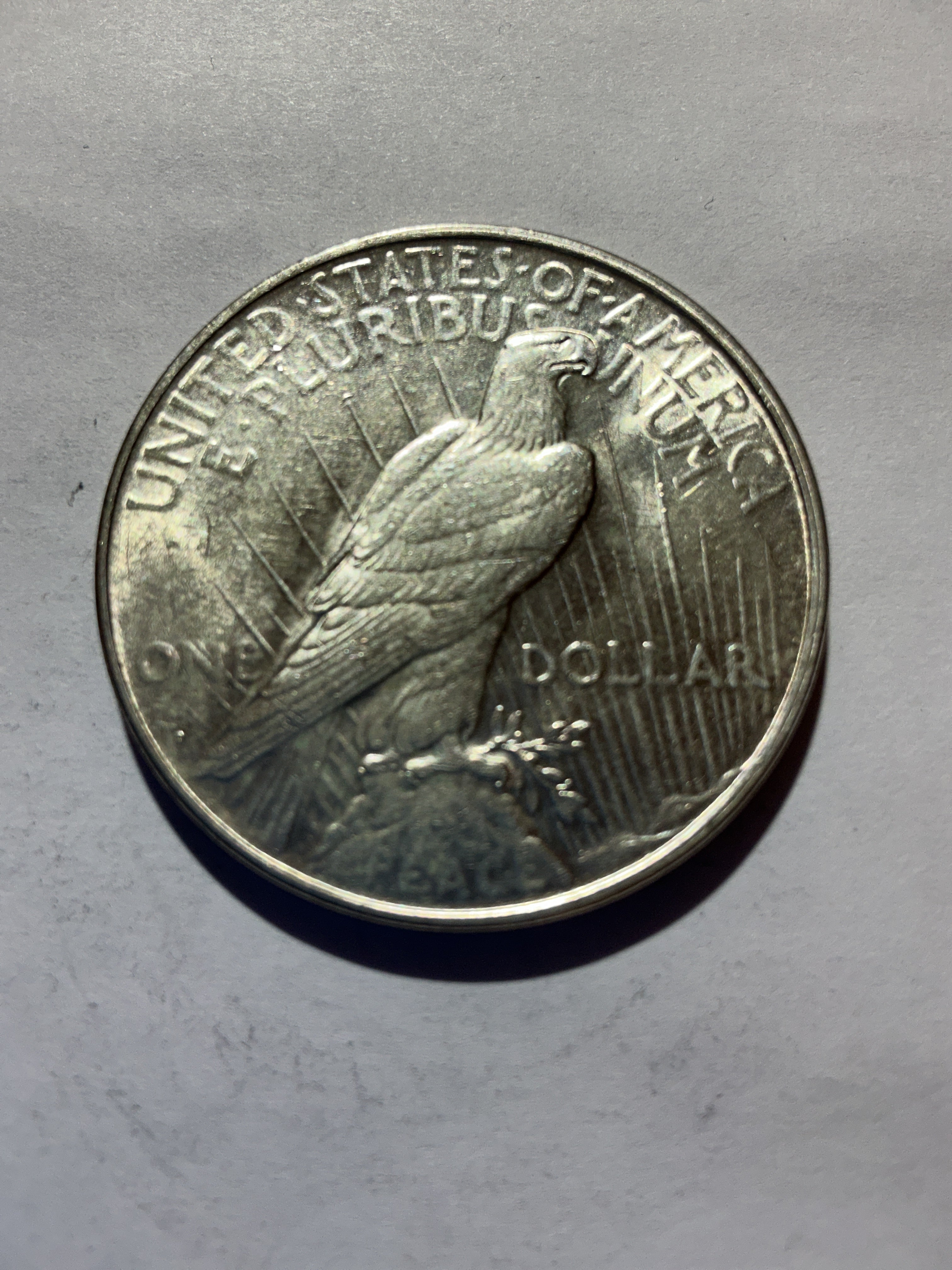 Lot 28, 1923 D Peace dollar, AU