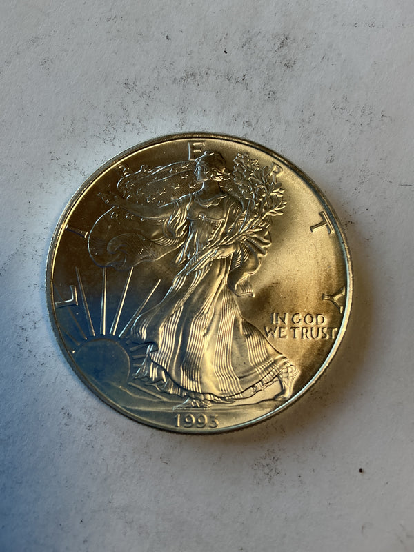 Lot 35, 1993 American Eagle silver dollar, 1 oz fine silver