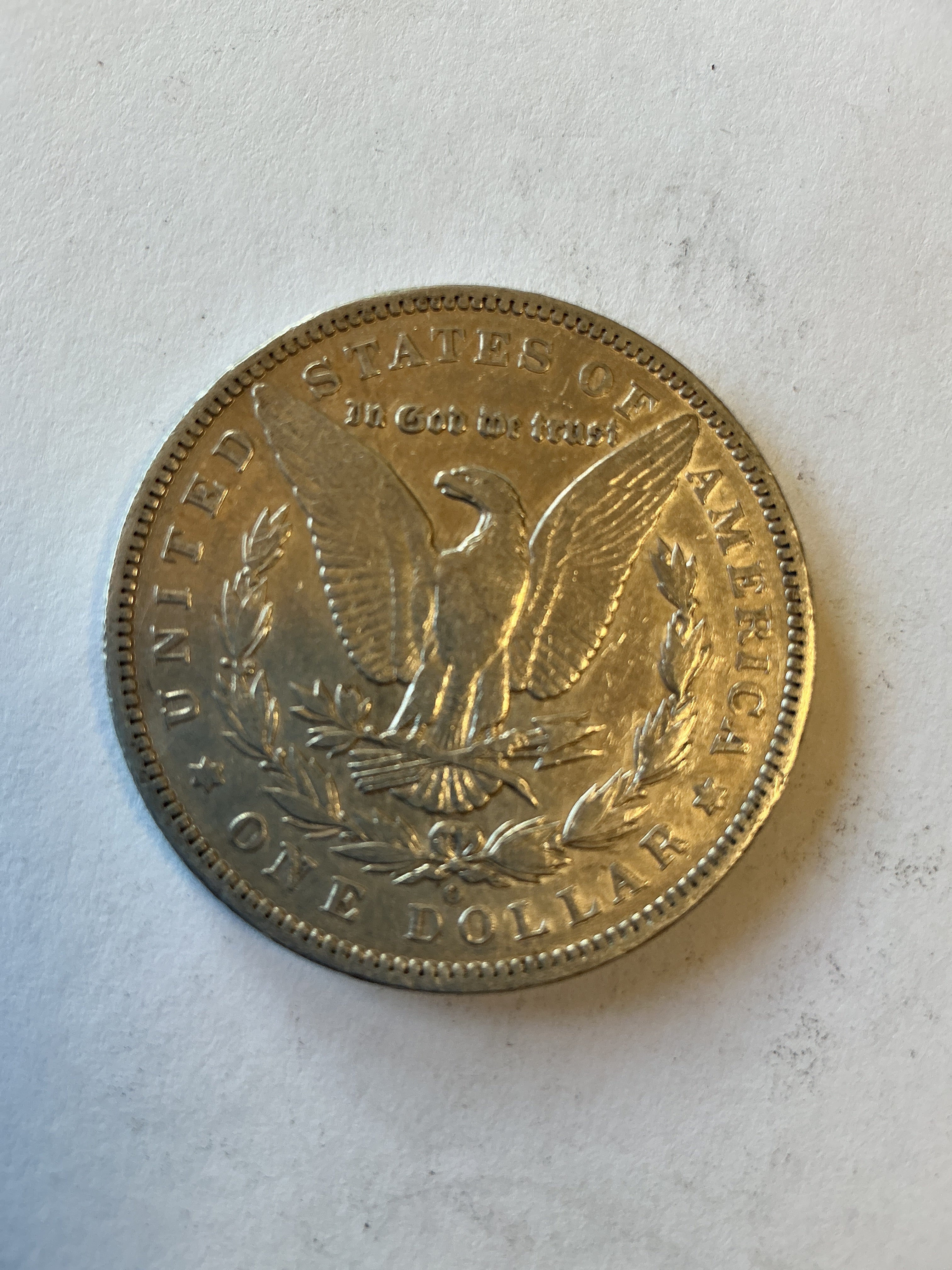 Lot 23 1894 O Morgan silver dollar, xf
