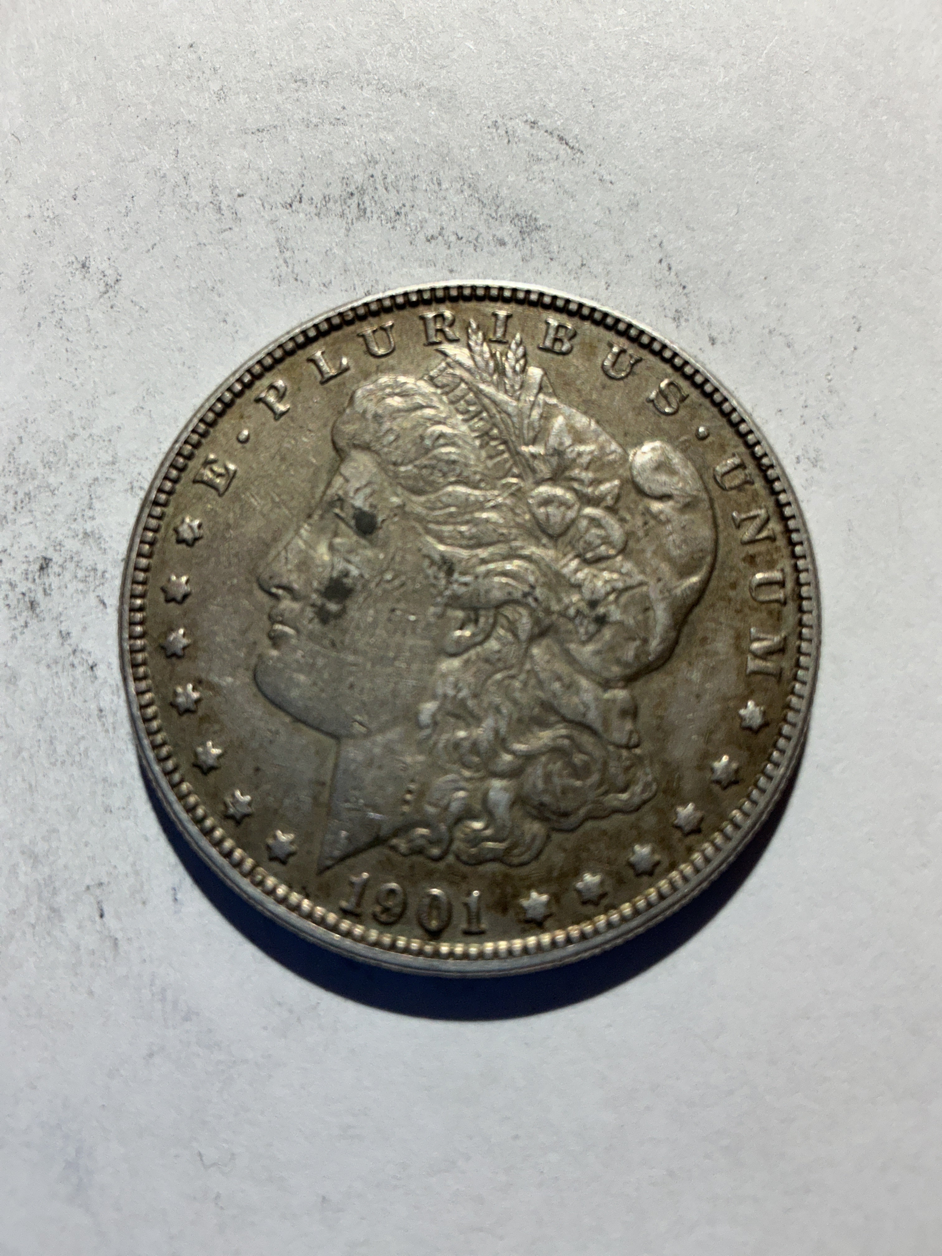 Lot 69, 1901 O Morgan silver dollar, xf