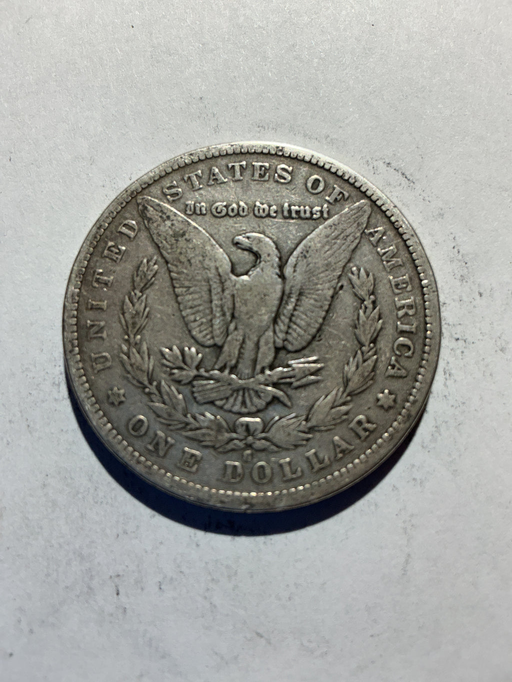 Lot 55, 1879 S Morgan silver dollar, AU