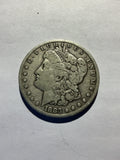 Lot 9, 1883 CC Morgan silver dollar, F+