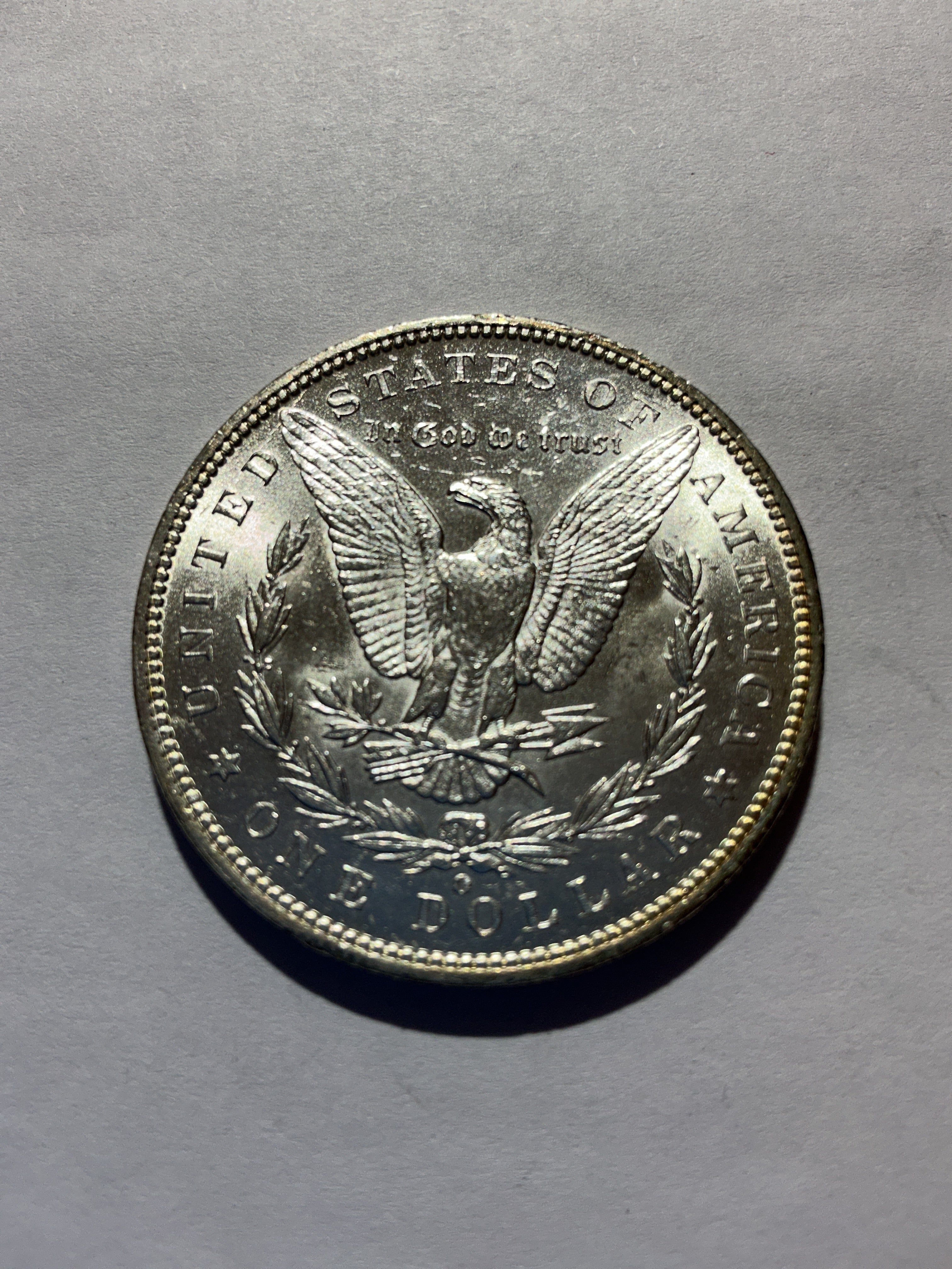 Lot 73, 1887 O Morgan silver dollar, BU