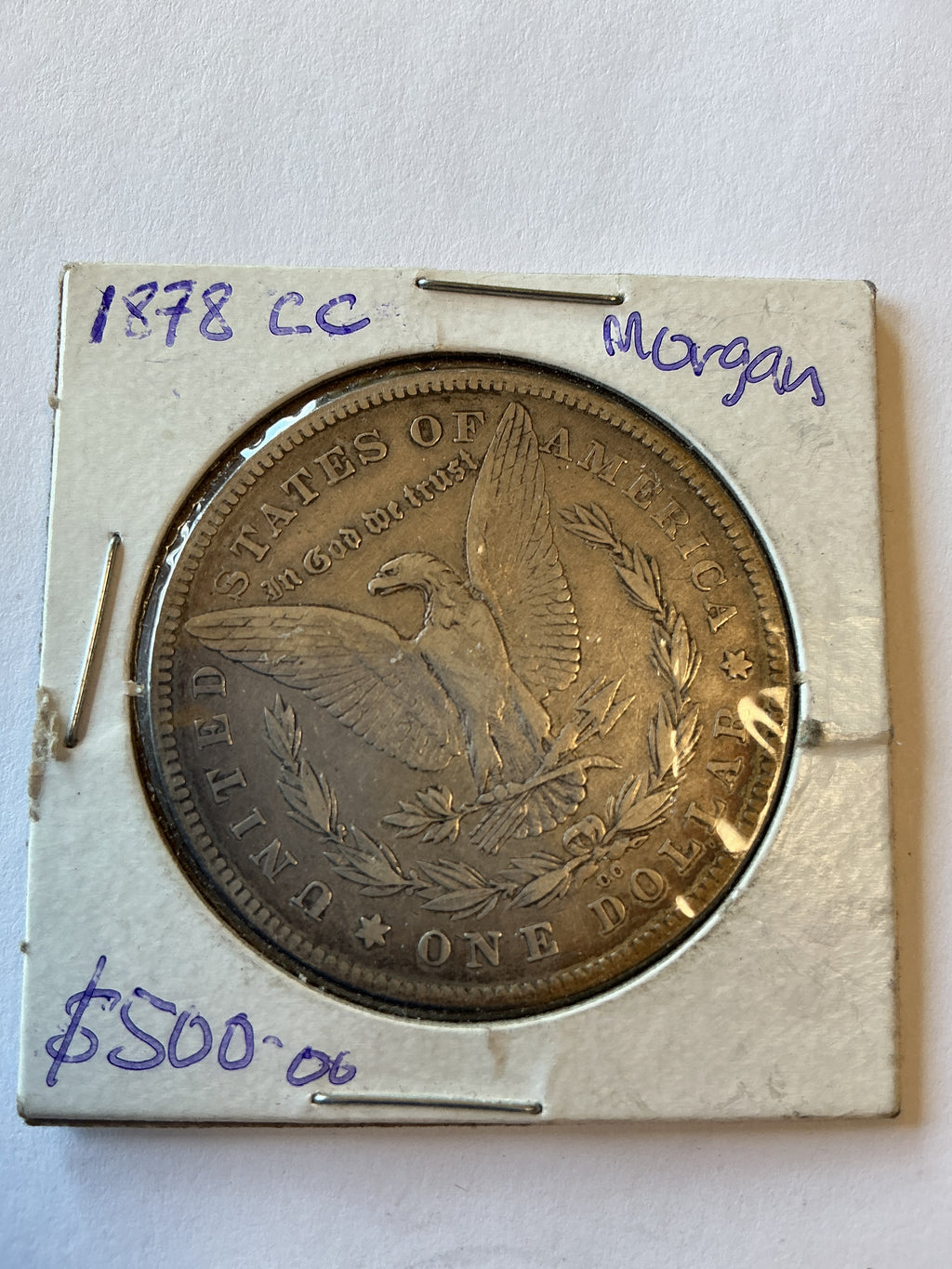 Lot 14, 1878 CC Morgan silver dollar, XF