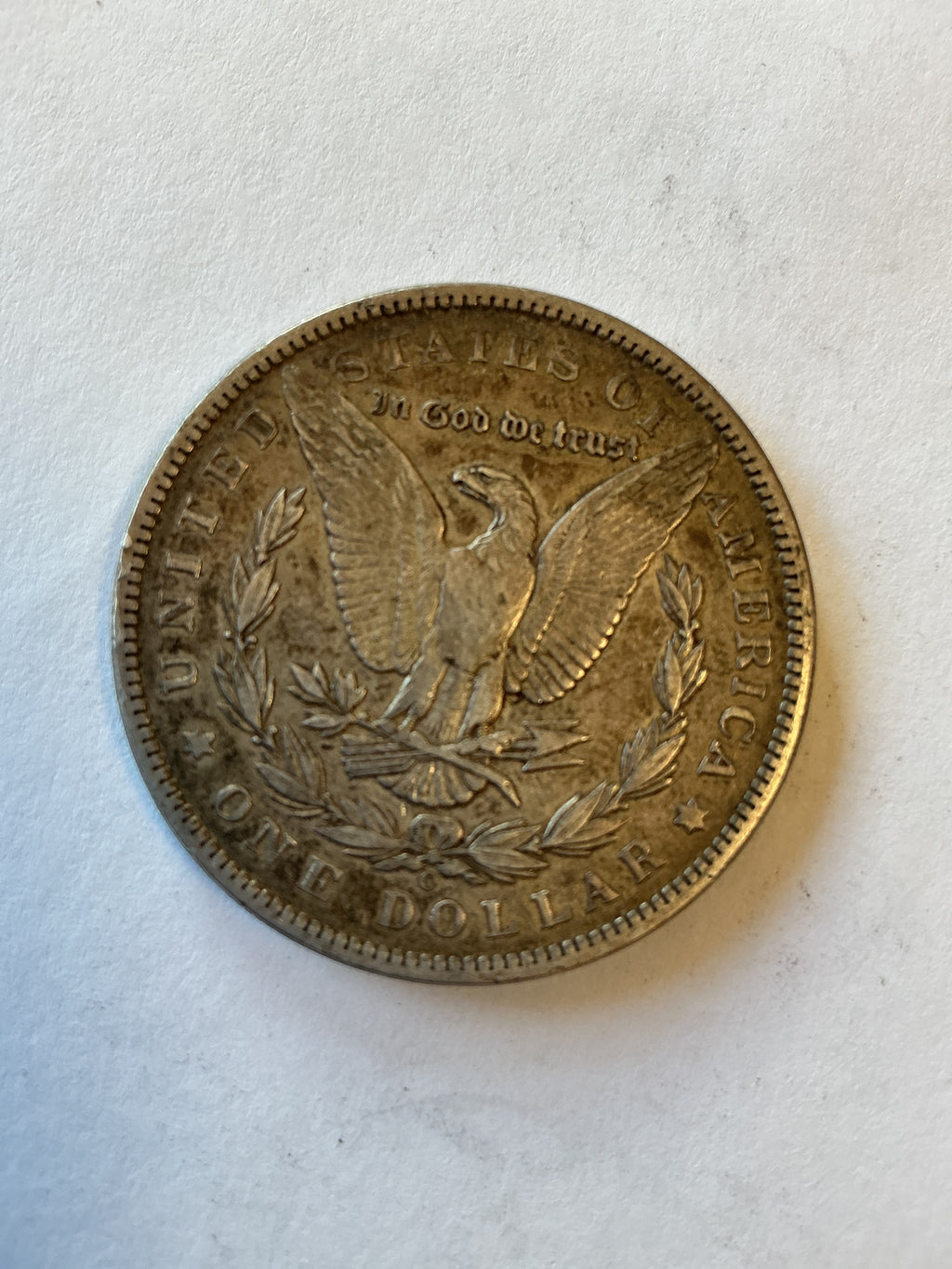 Lot 19 1892 O Morgan silver dollar, VF