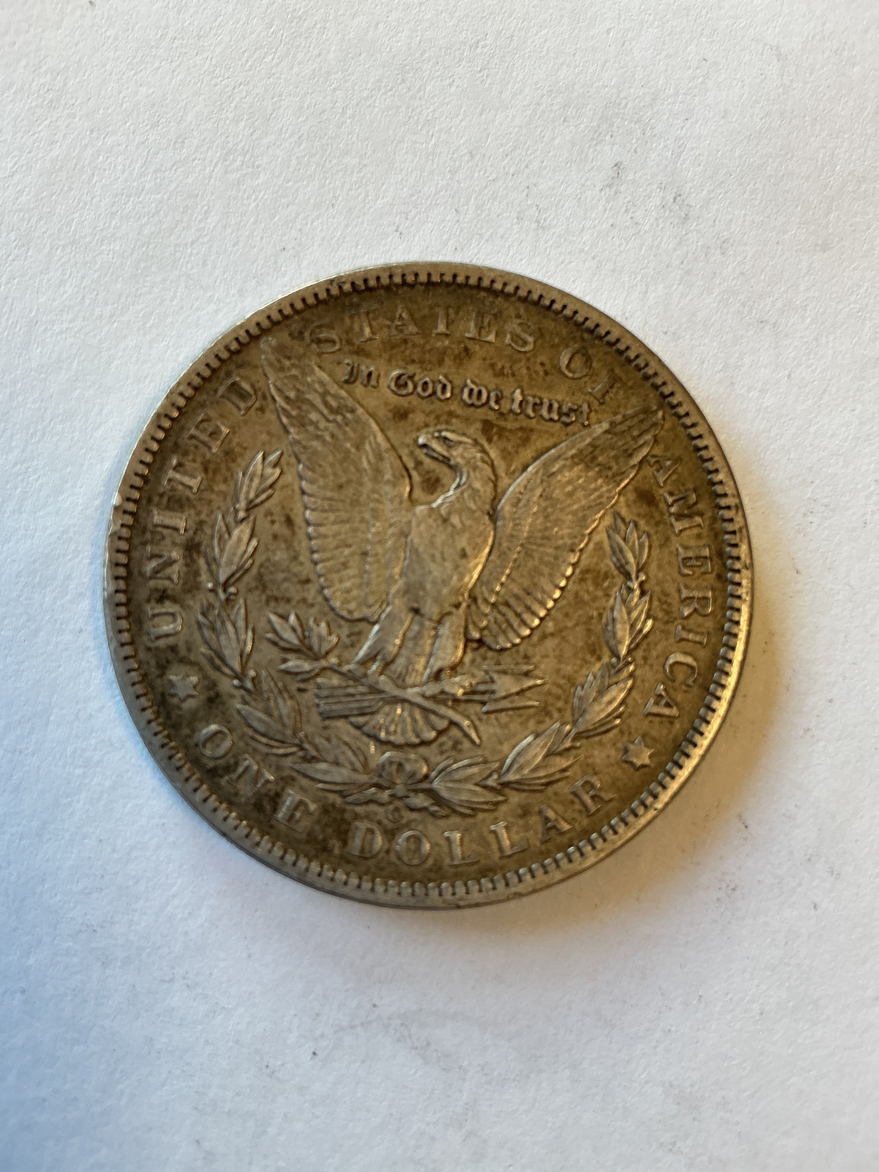 Lot 19 1892 O Morgan silver dollar, VF