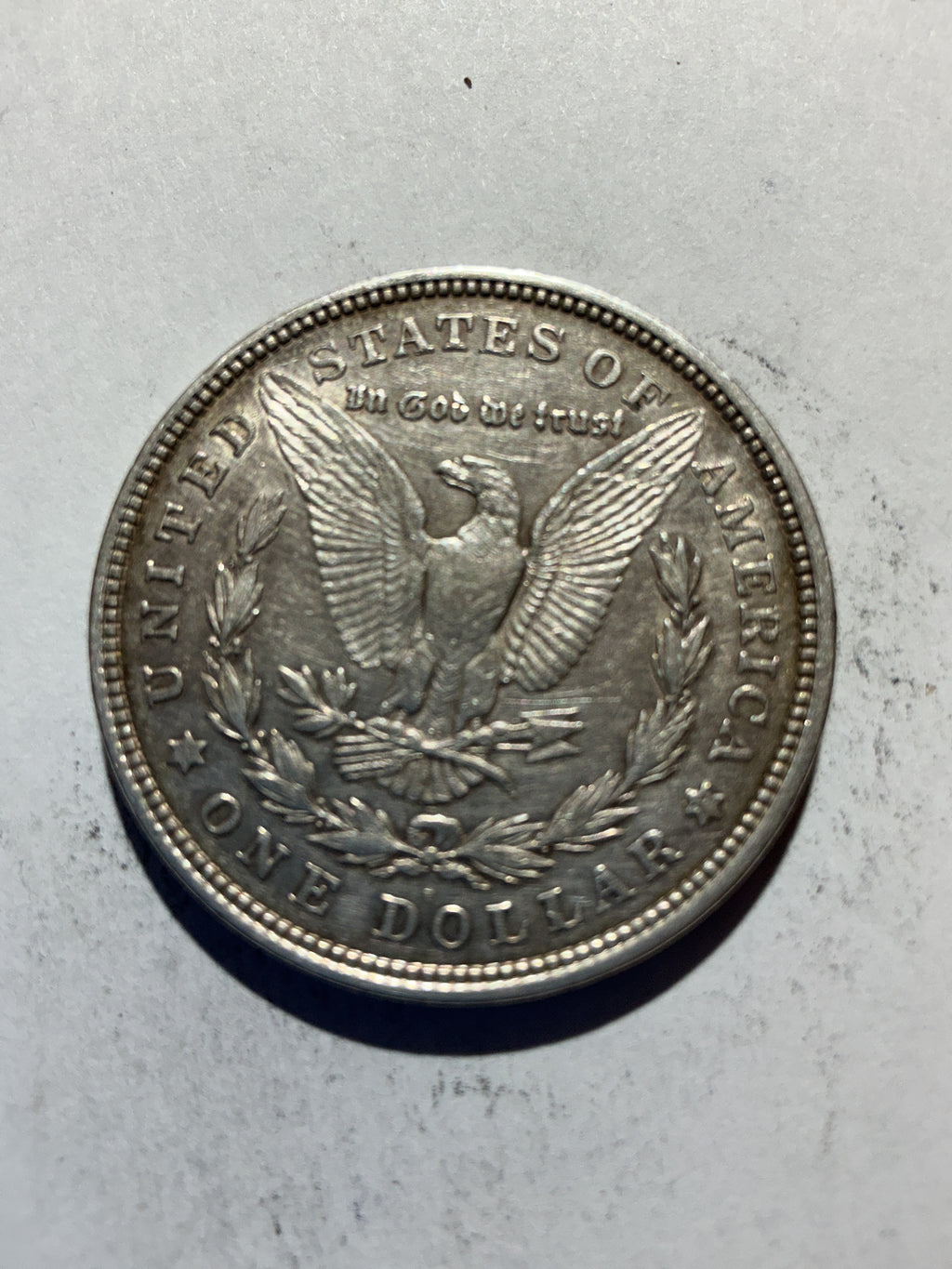 Lot 77, 1921 D Morgan silver dollar vf