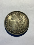 Lot 56, 1890 Morgan silver dollar, AU