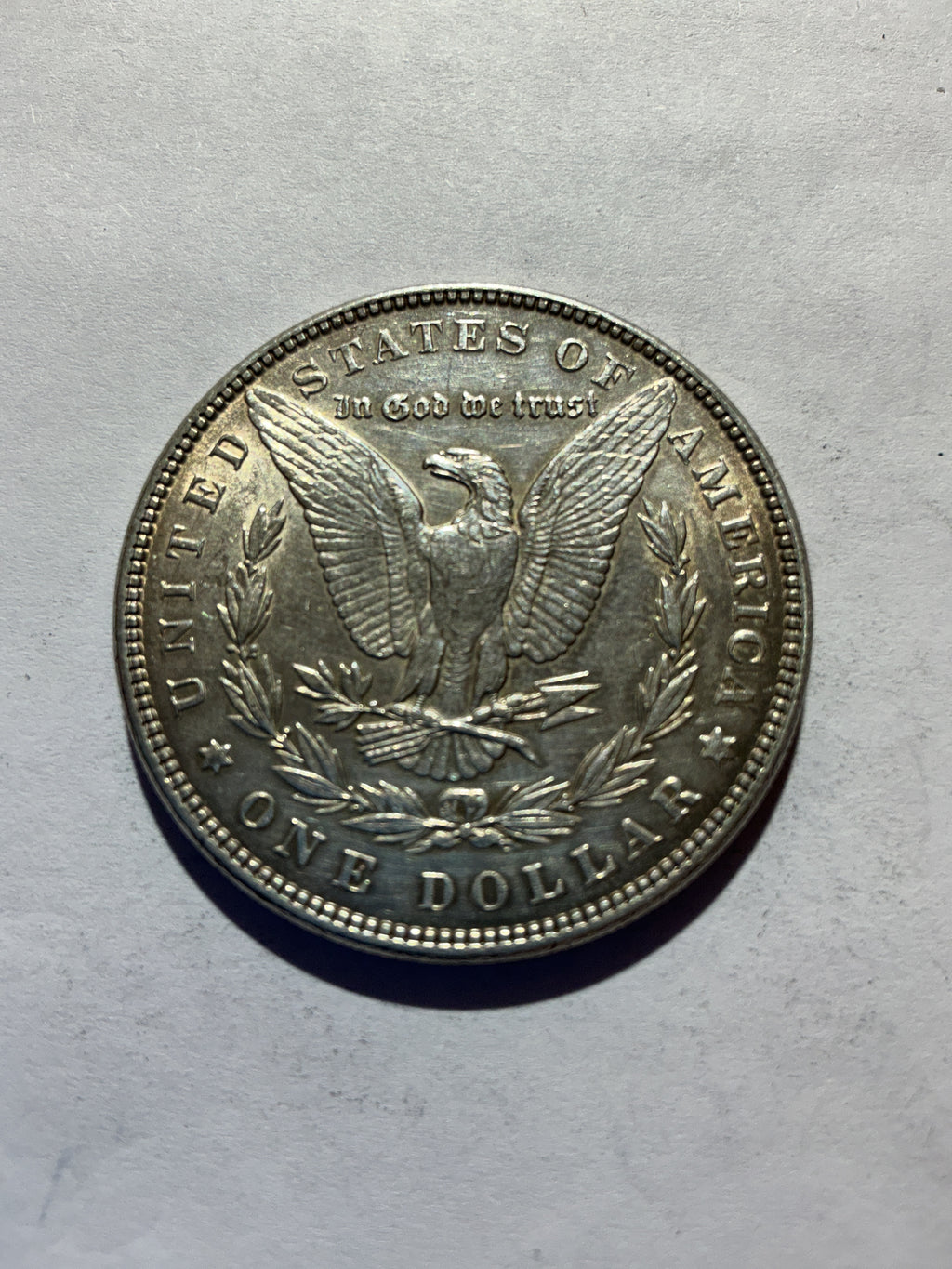 Lot 52, 1886 Morgan silver dollar, AU