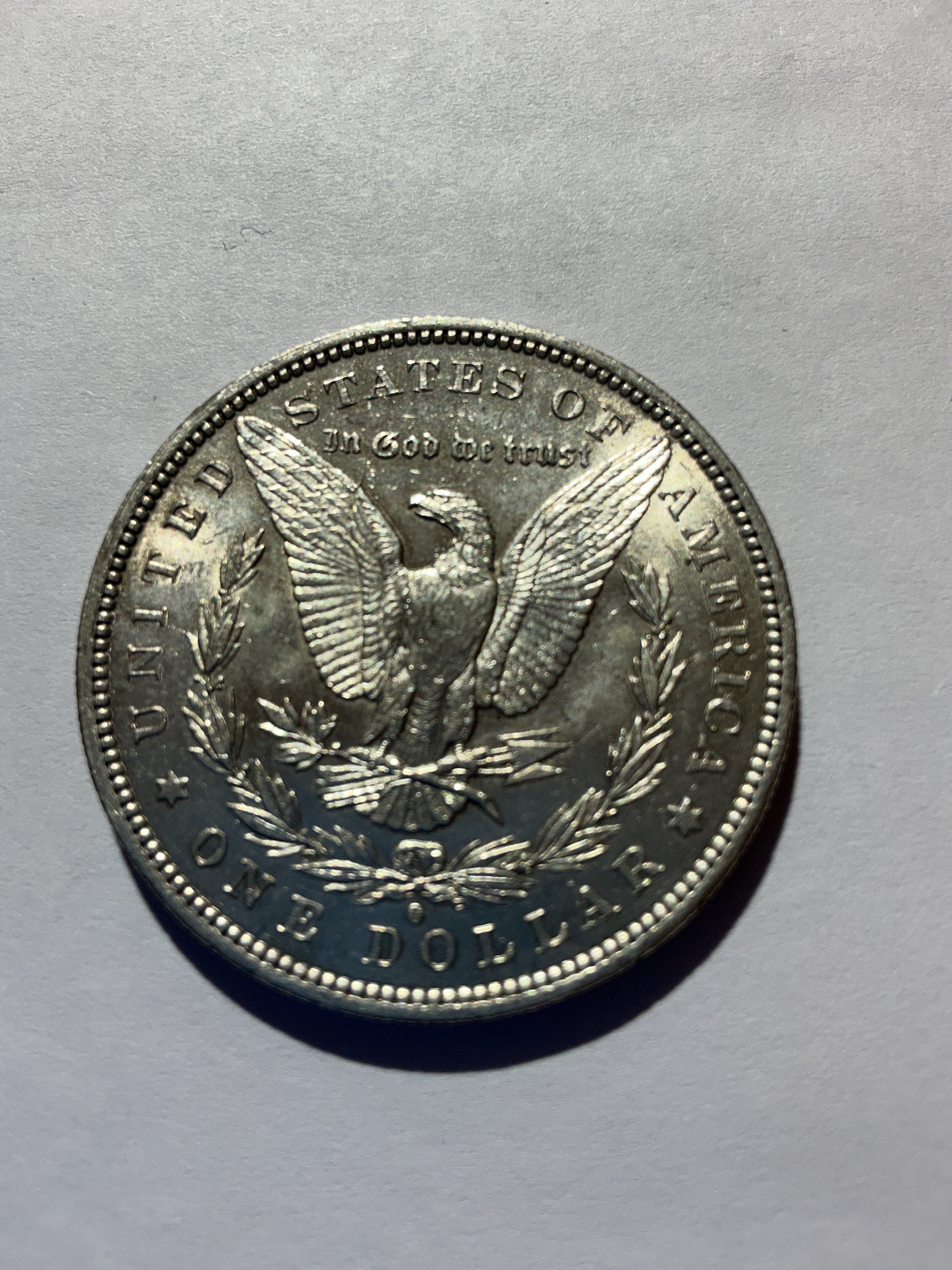 Lot 69, 1884 O Morgan silver dollar, BU