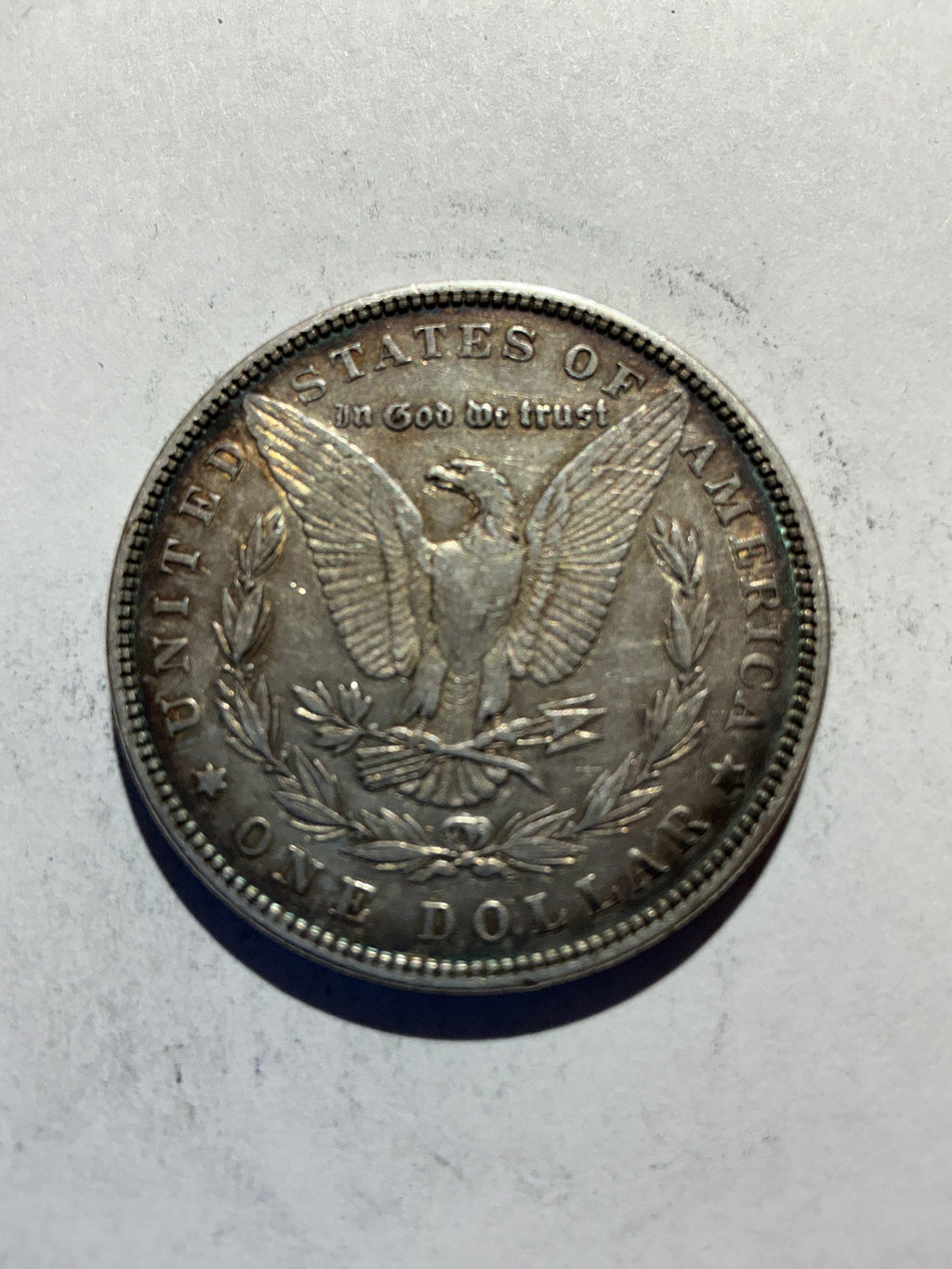 Lot 70, 1885 Morgan silver dollar, xf