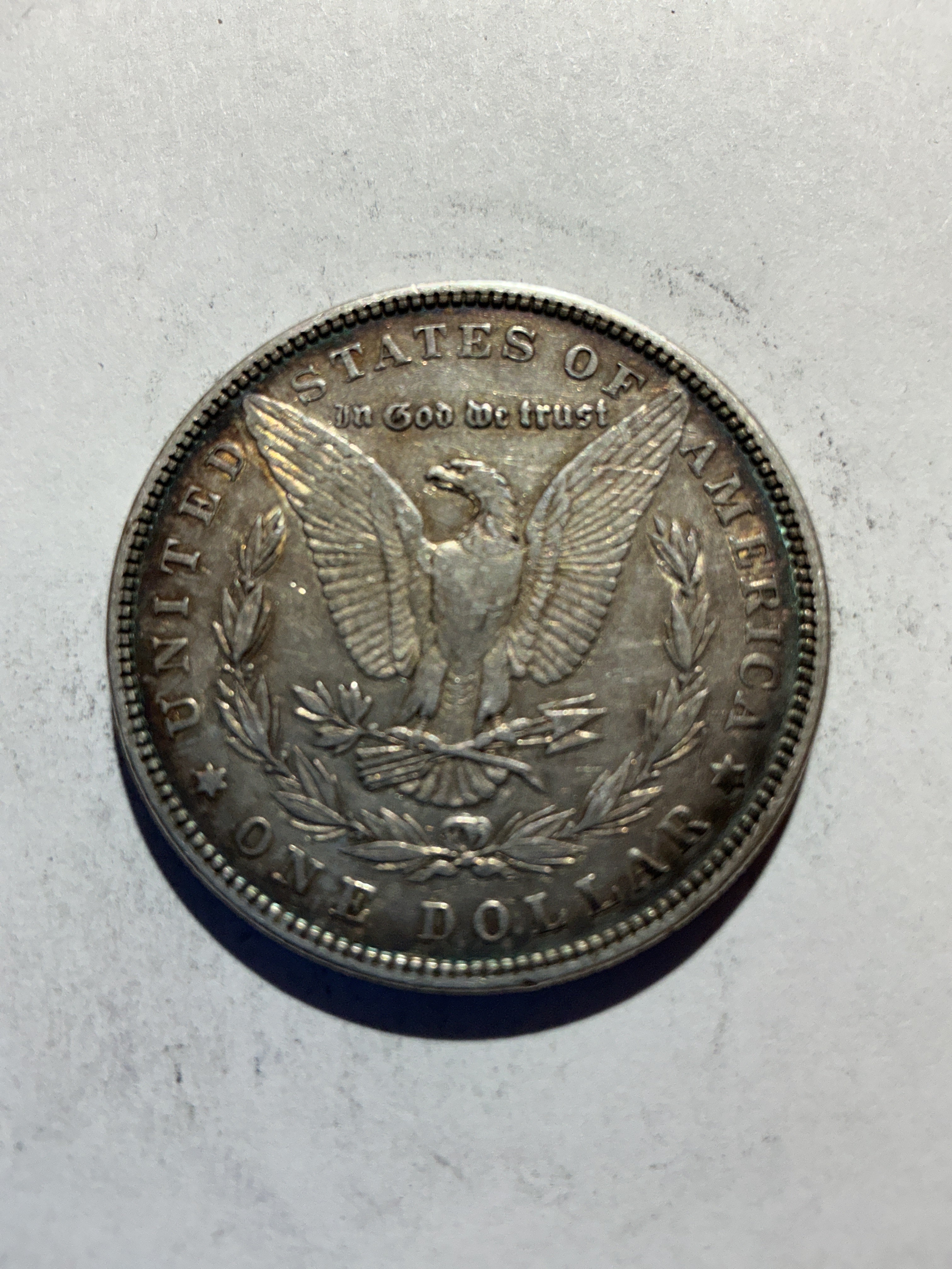 Lot 70, 1885 Morgan silver dollar, xf