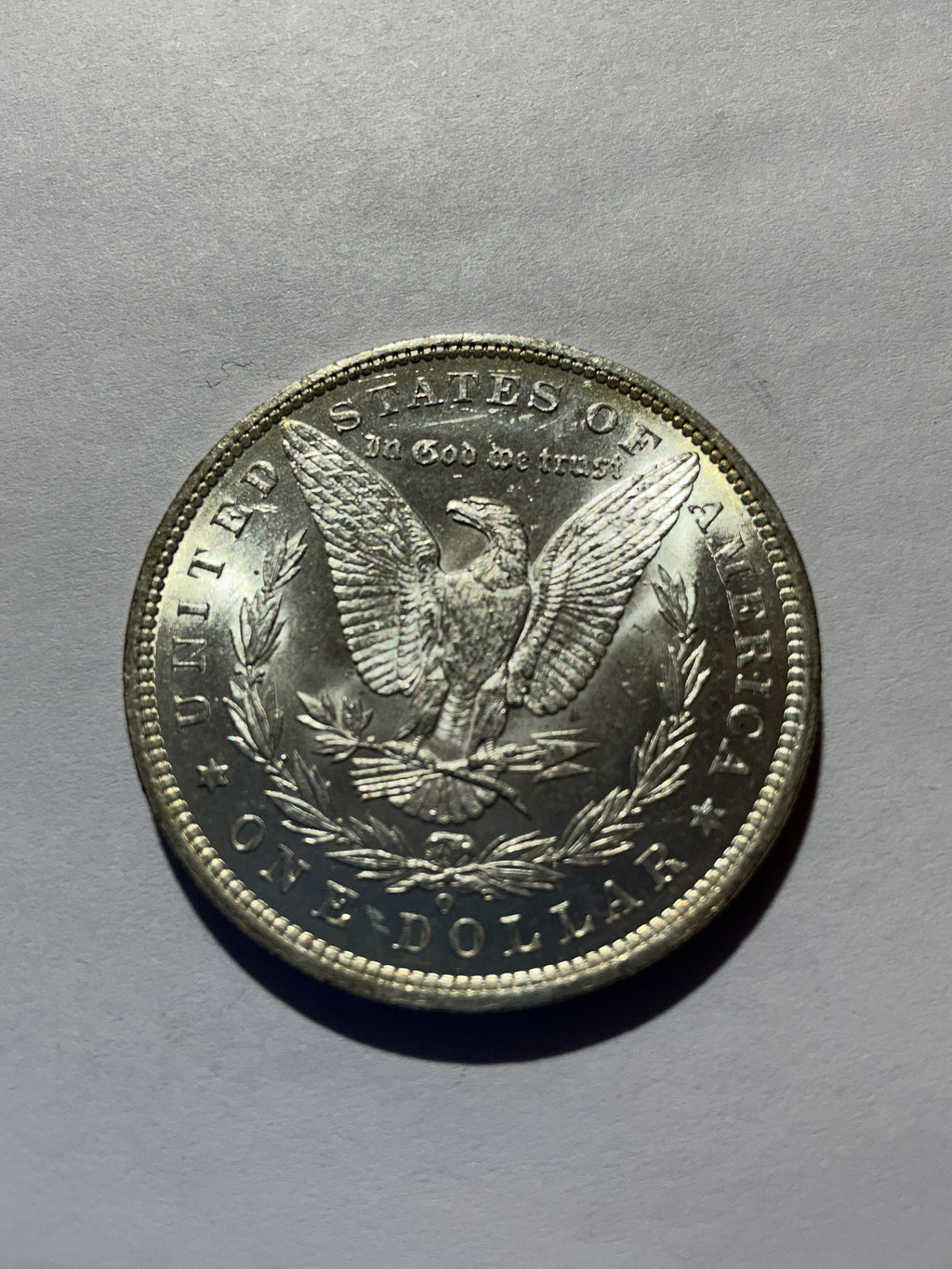 Lot 70, 1885 O Morgan silver dollar, BU