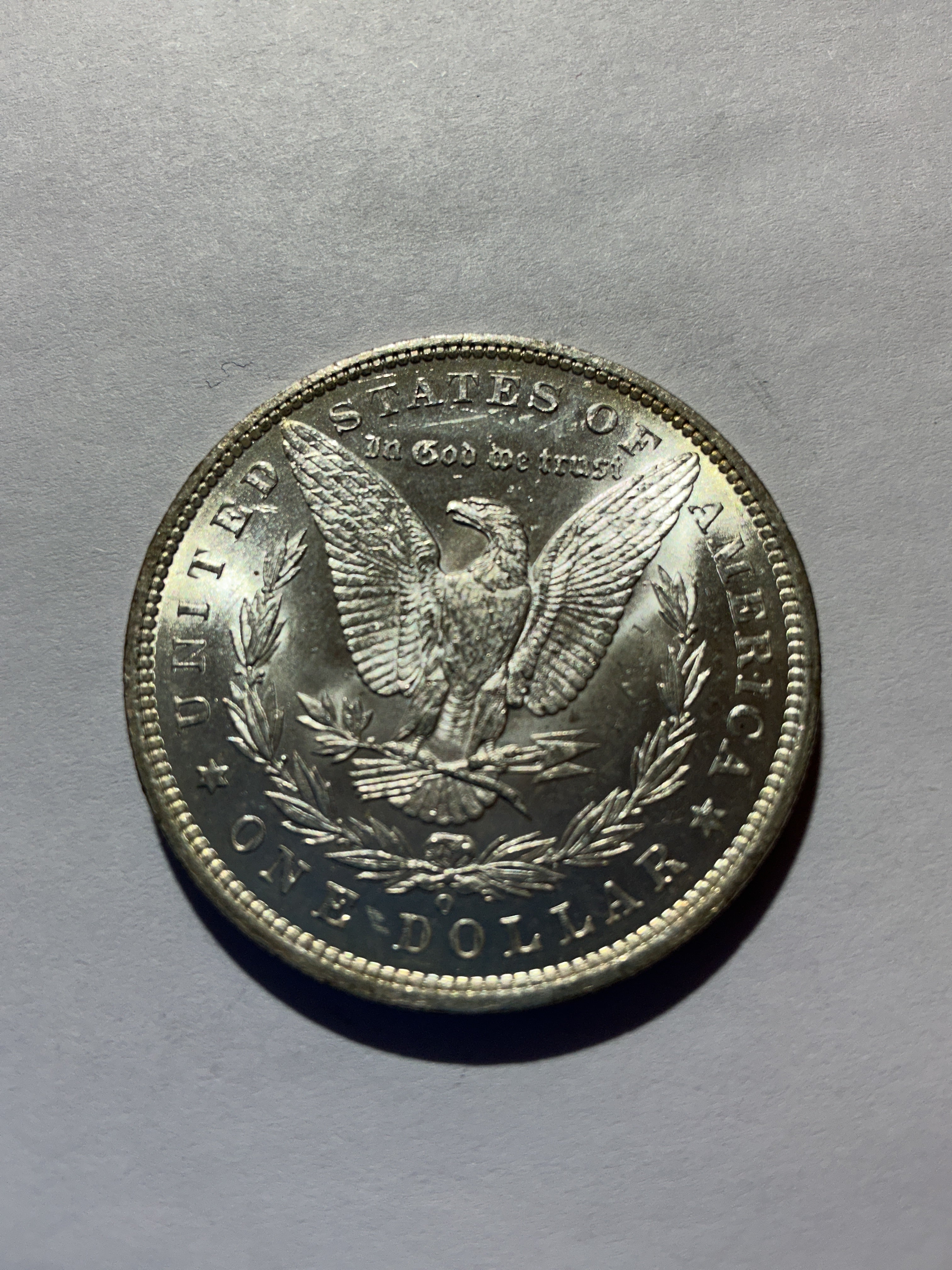 Lot 70, 1885 O Morgan silver dollar, BU