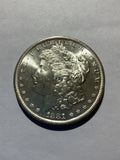 Lot 66, 1881 S Morgan silver dollar, BU