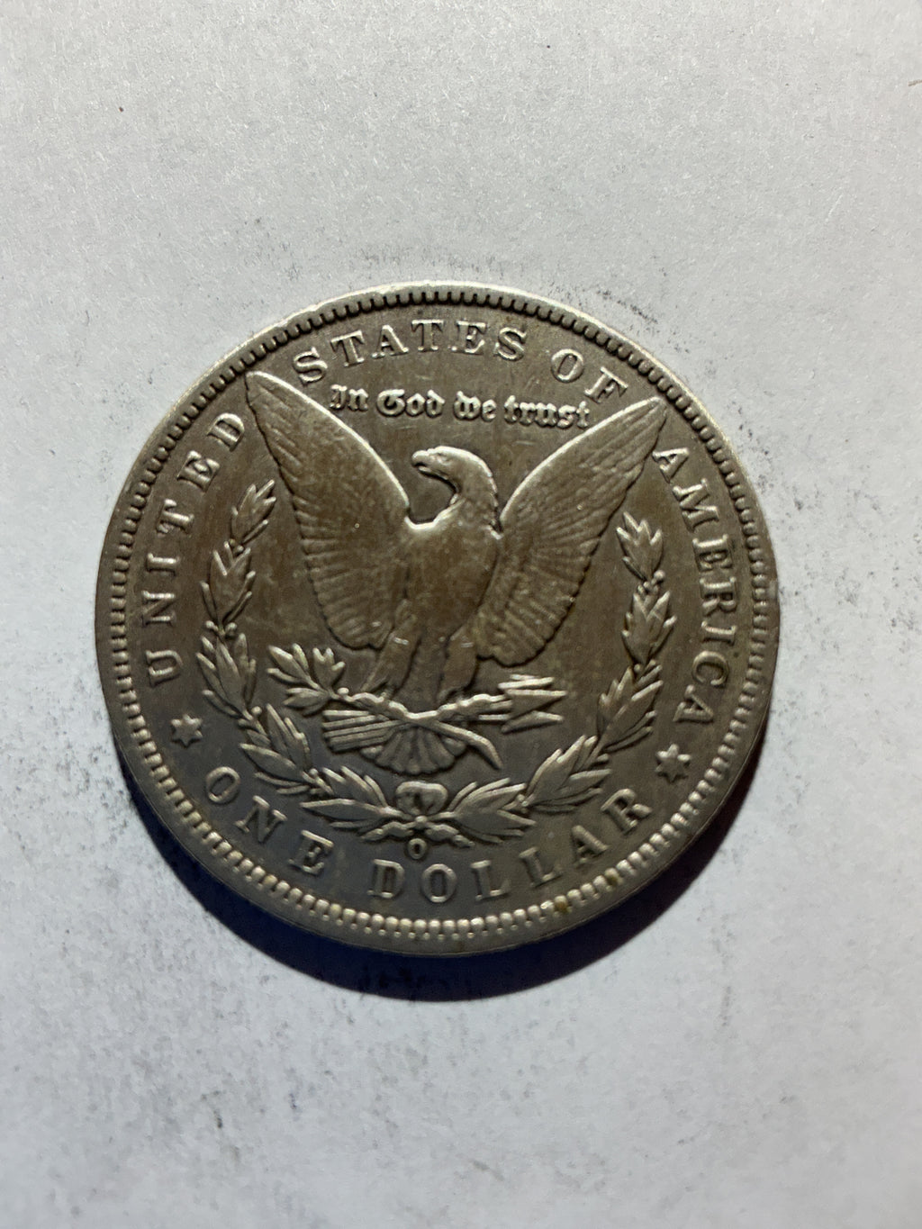 Lot 71, 1889 O Morgan silver dollar, AU