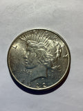 Lot 26, 1922 S Peace dollar , AU
