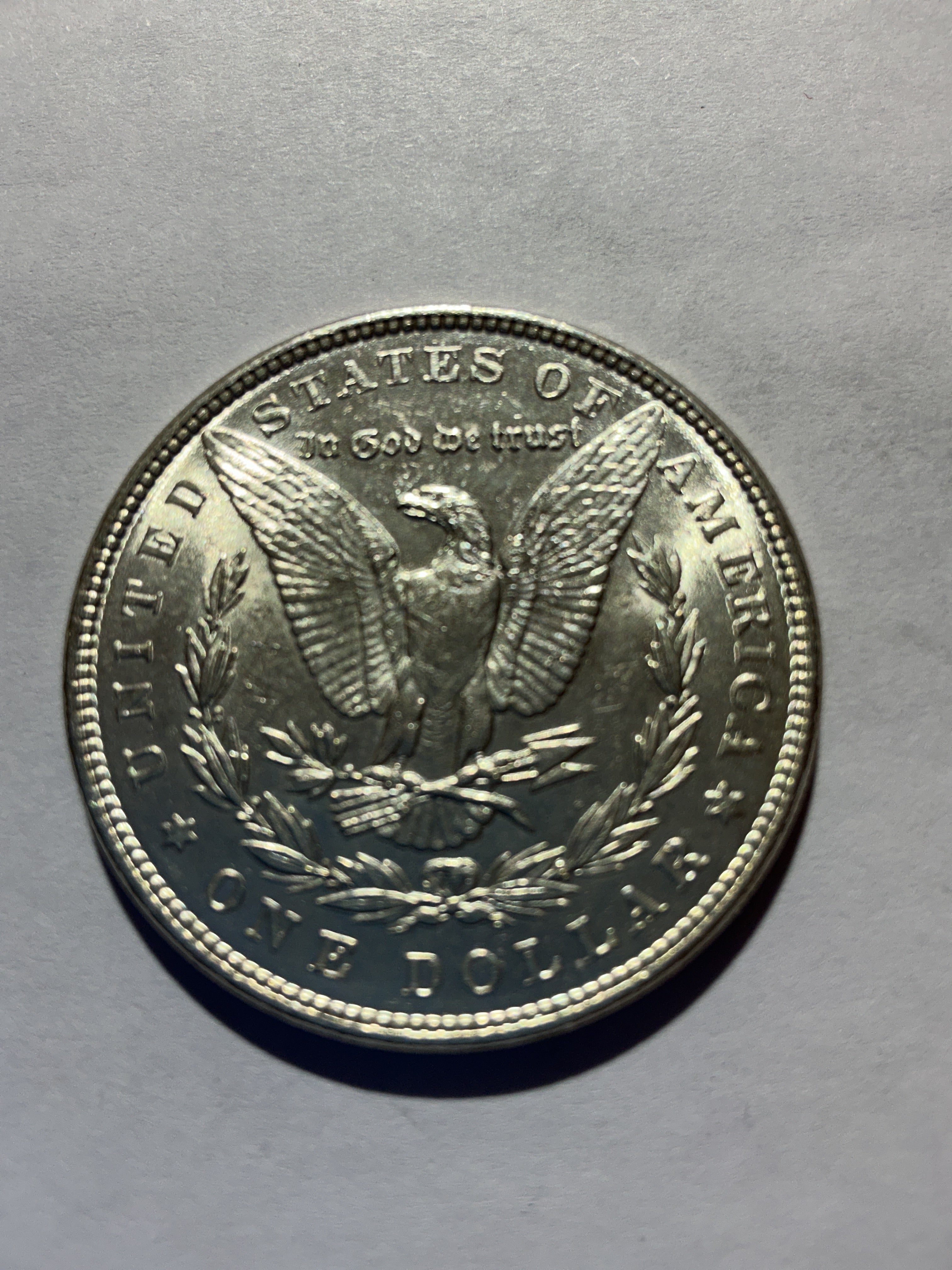 Lot 72, 1886 Morgan silver dollar, BU