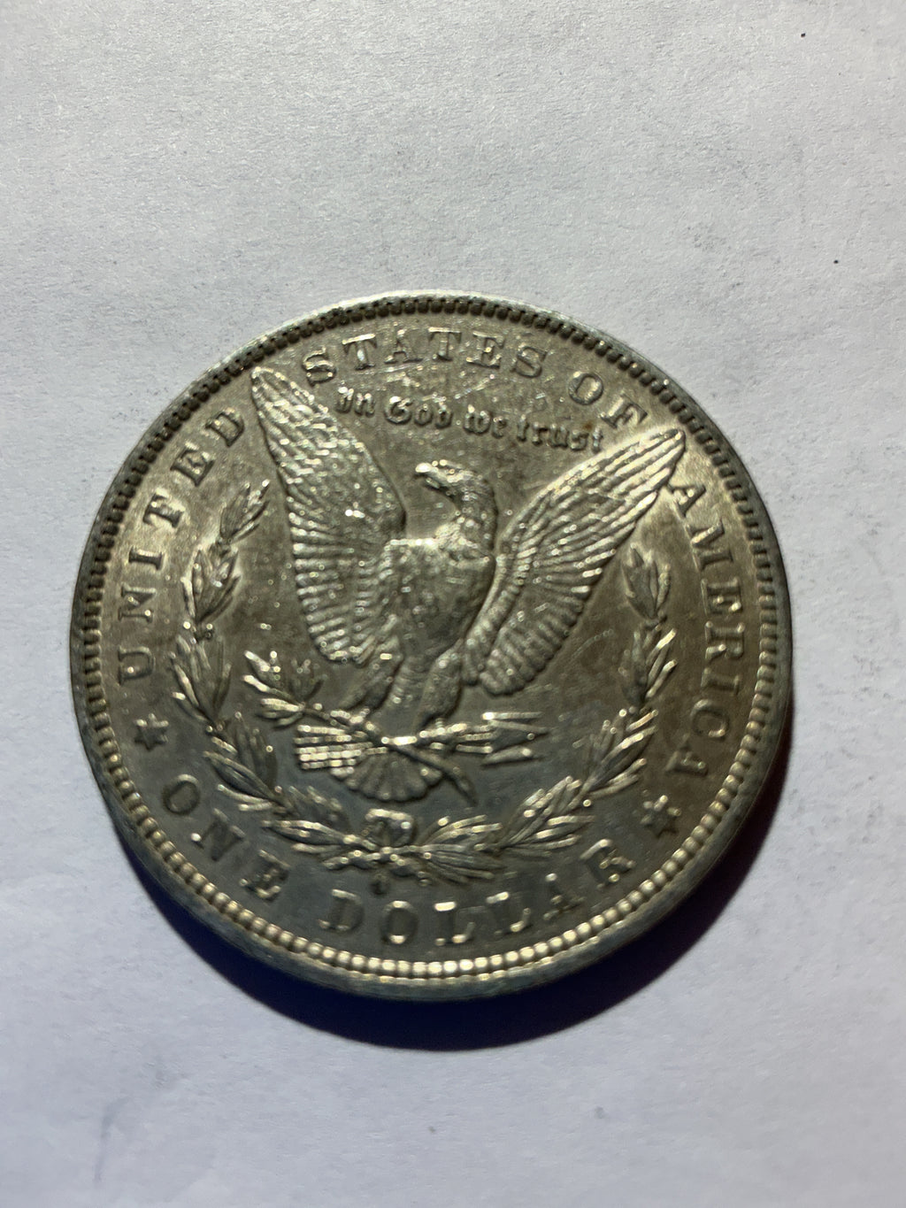 Lot 48, 1883 O Morgan silver dollar, AU