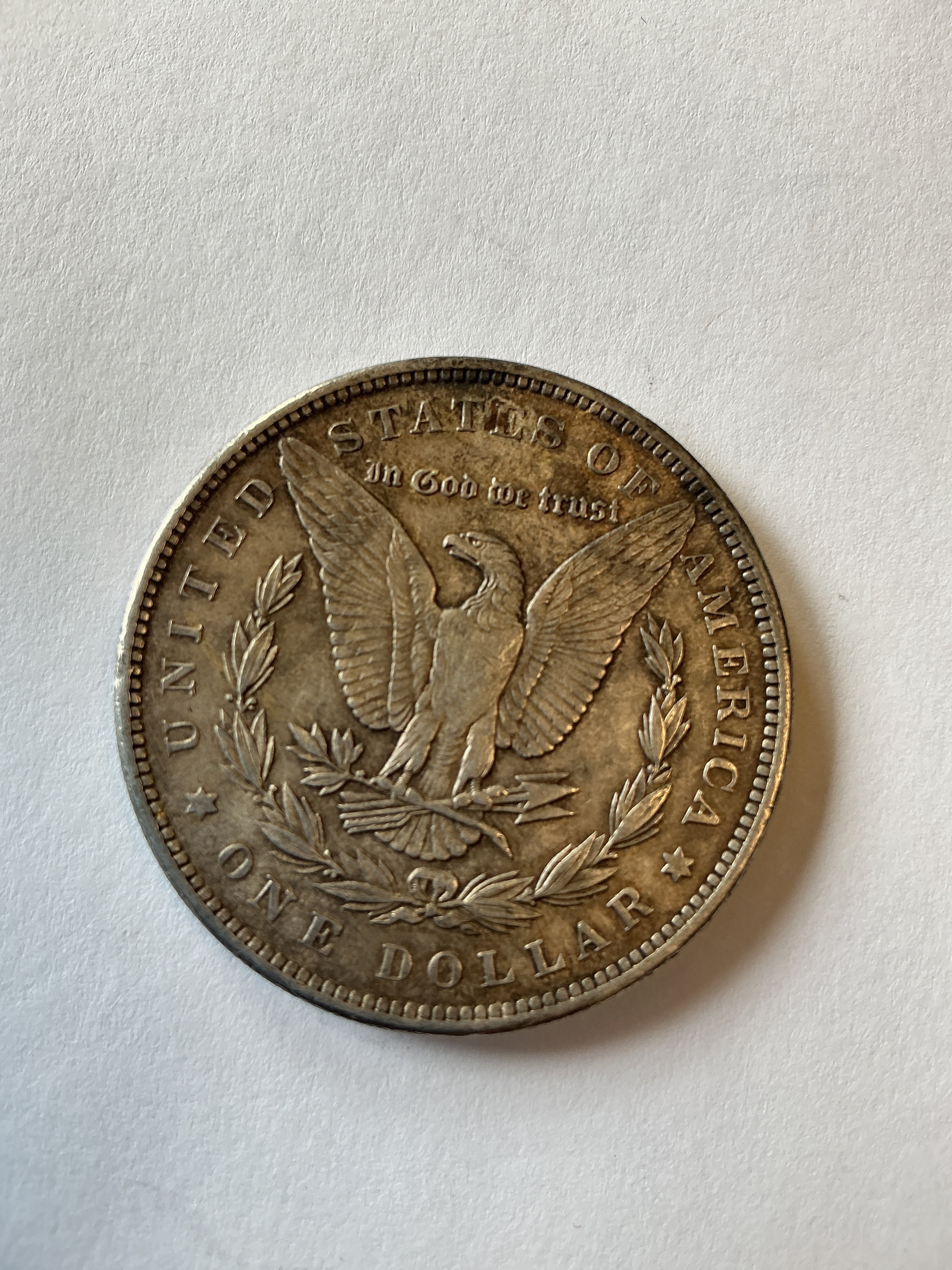 Lot 2, 1889 Morgan silver dollar, nice coin