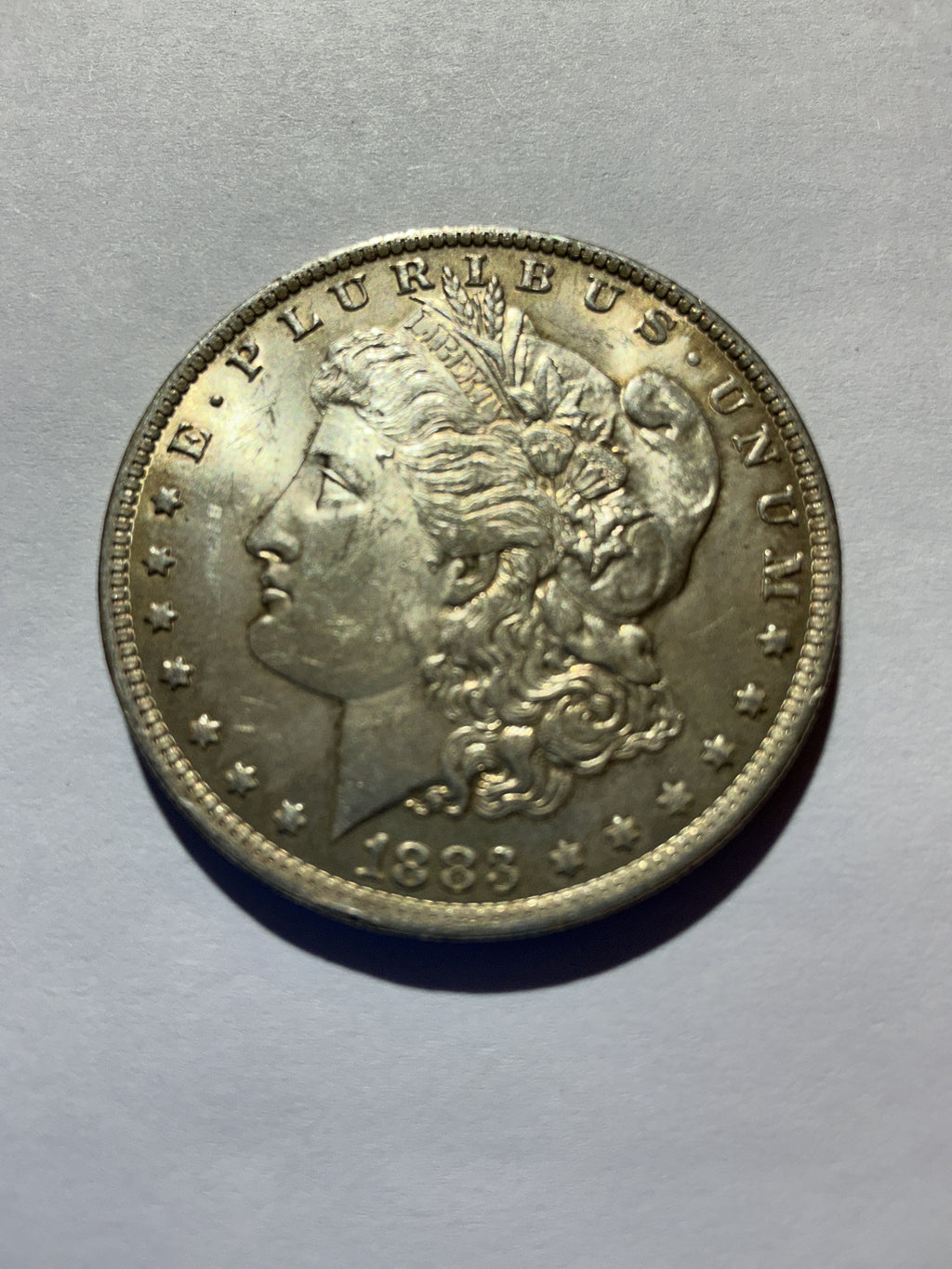 Lot 68, 1883 O Morgan silver dollar, BU