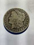Lot 60,1882 S Morgan silver dollar,
