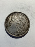 Lot 63, 1900 Morgan silver dollar, AU