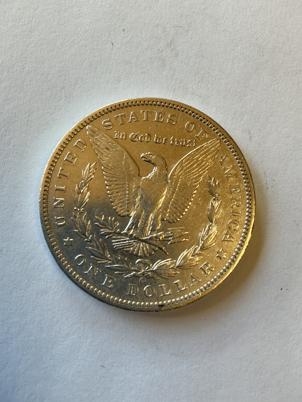 Lot 9, 1886 O Morgan silver dollar, Au