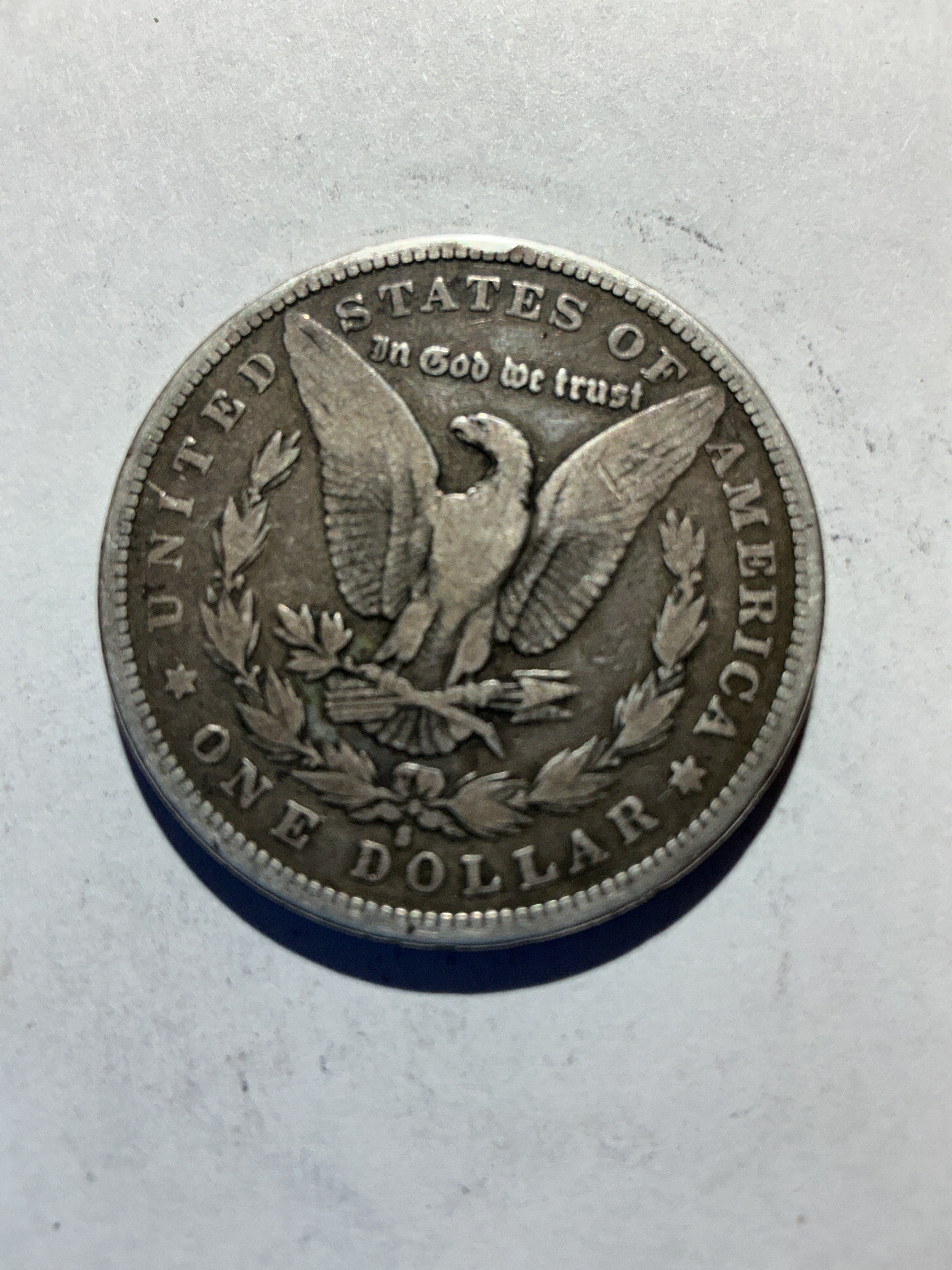 Lot 53, 1879 S Morgan silver dollar, f
